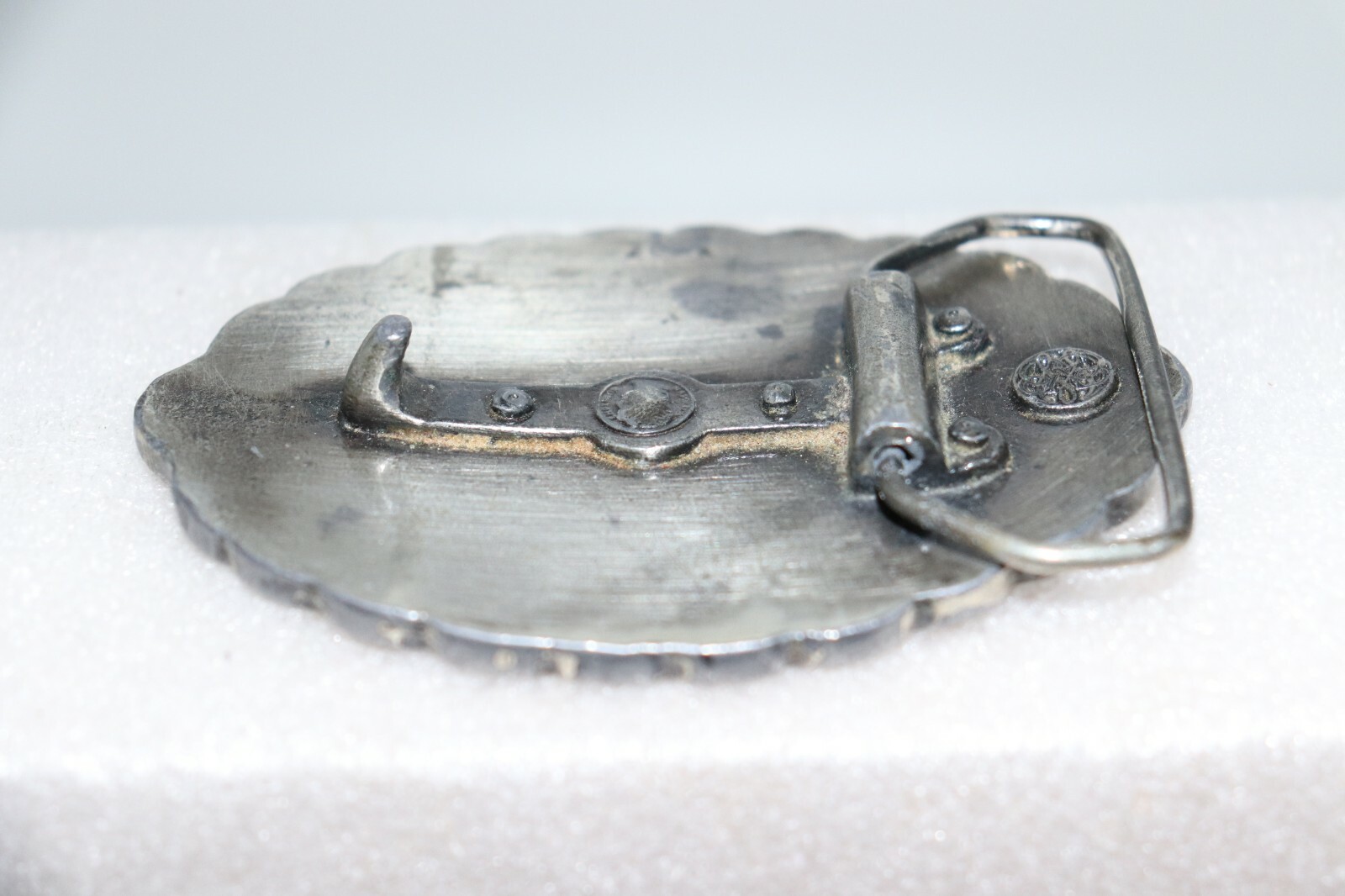 1970&rsquo;s Belt Buckle Oval Mixed Metal 200 Years Ago Liberty Bell