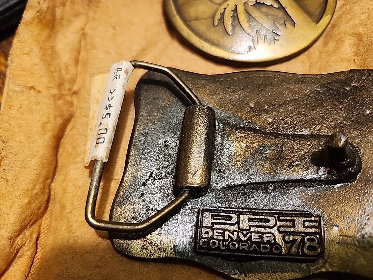 Vintage 1978 Sailboat Belt Buckle, PPI Denver Colorado