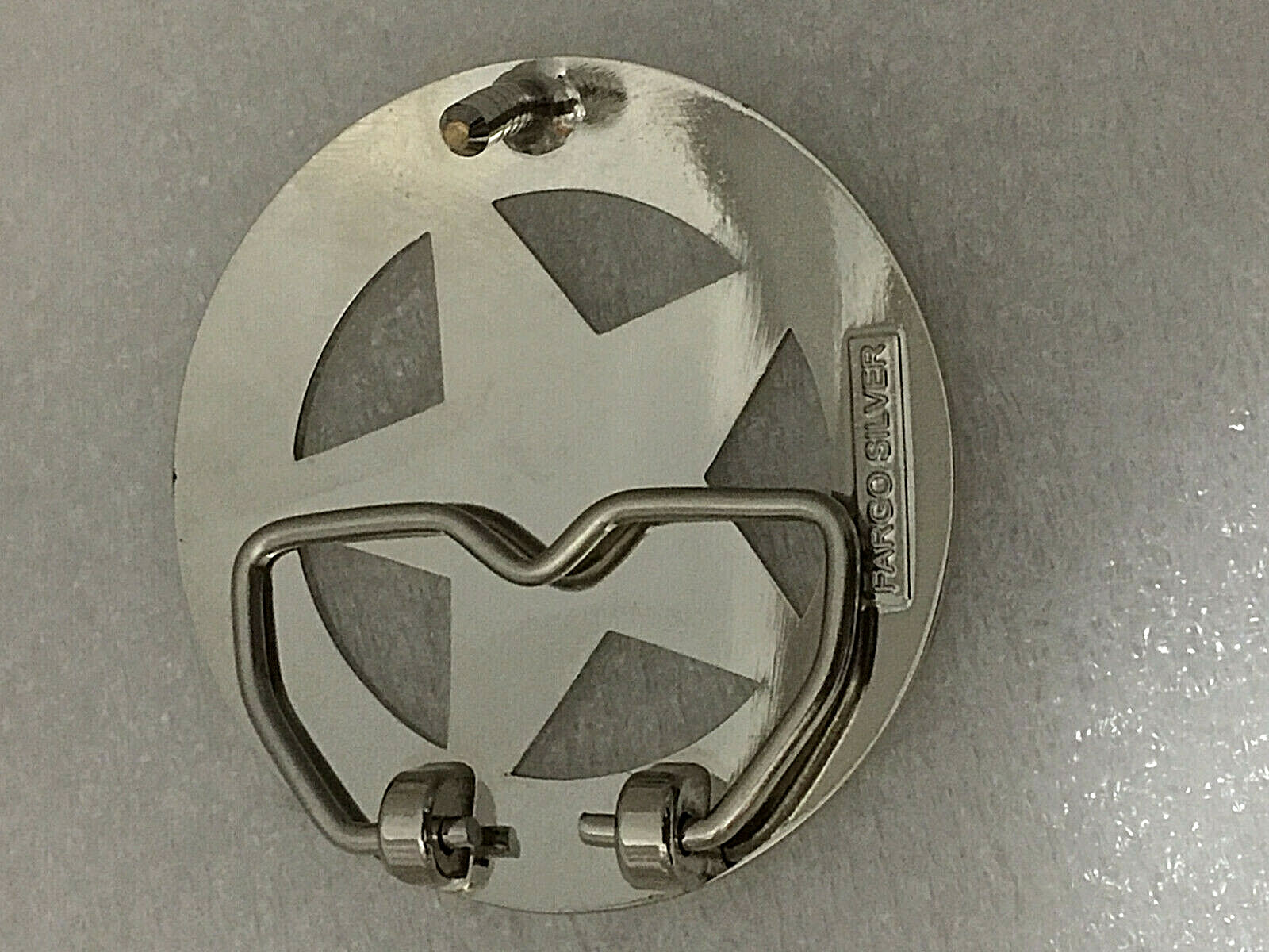 Texas Ranger Badge Belt Buckle (Silver) Slightly Scratched
