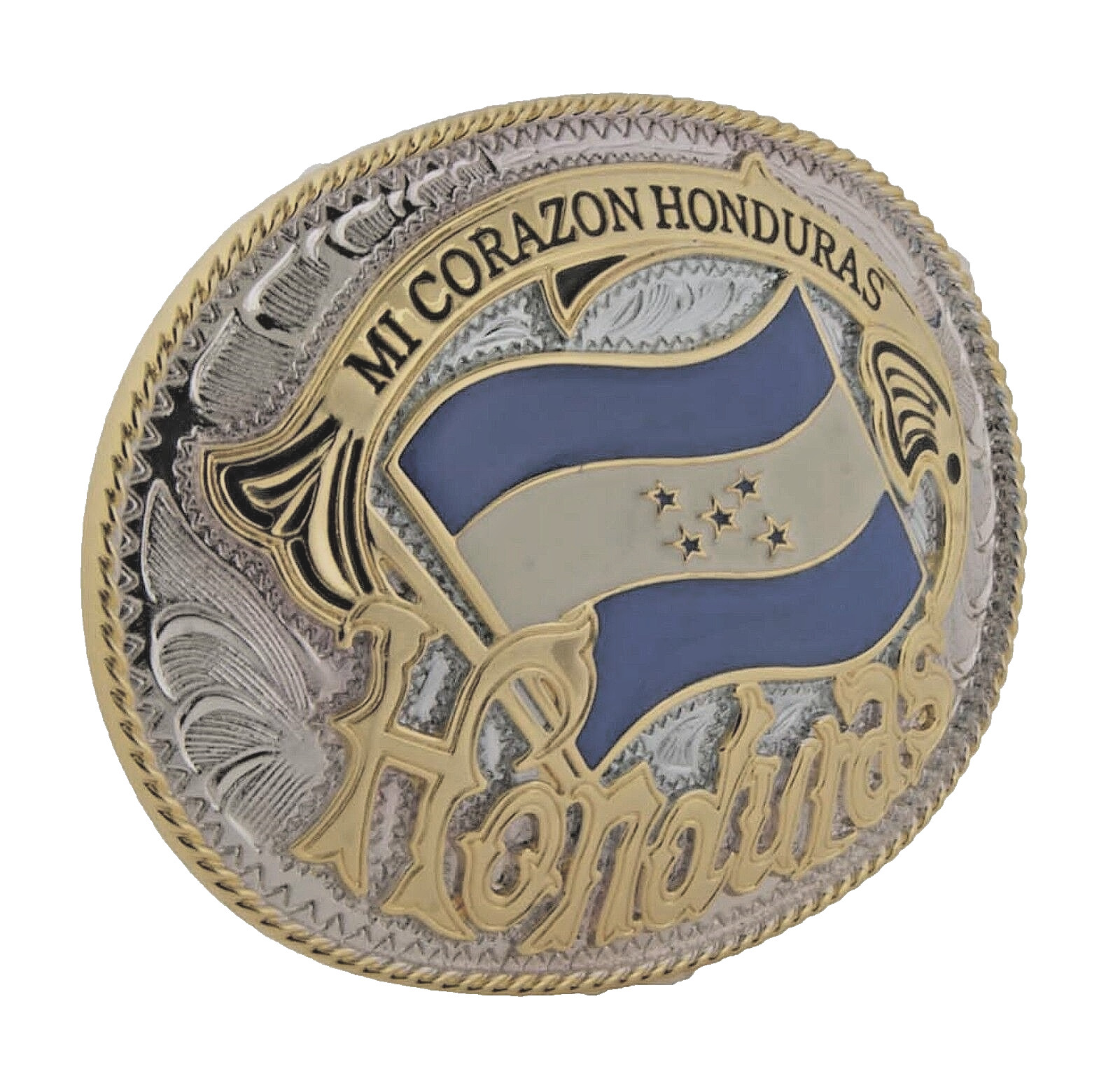Honduras Flag Belt Buckle Catracha Catrachos Central New Men Women Western Rodeo