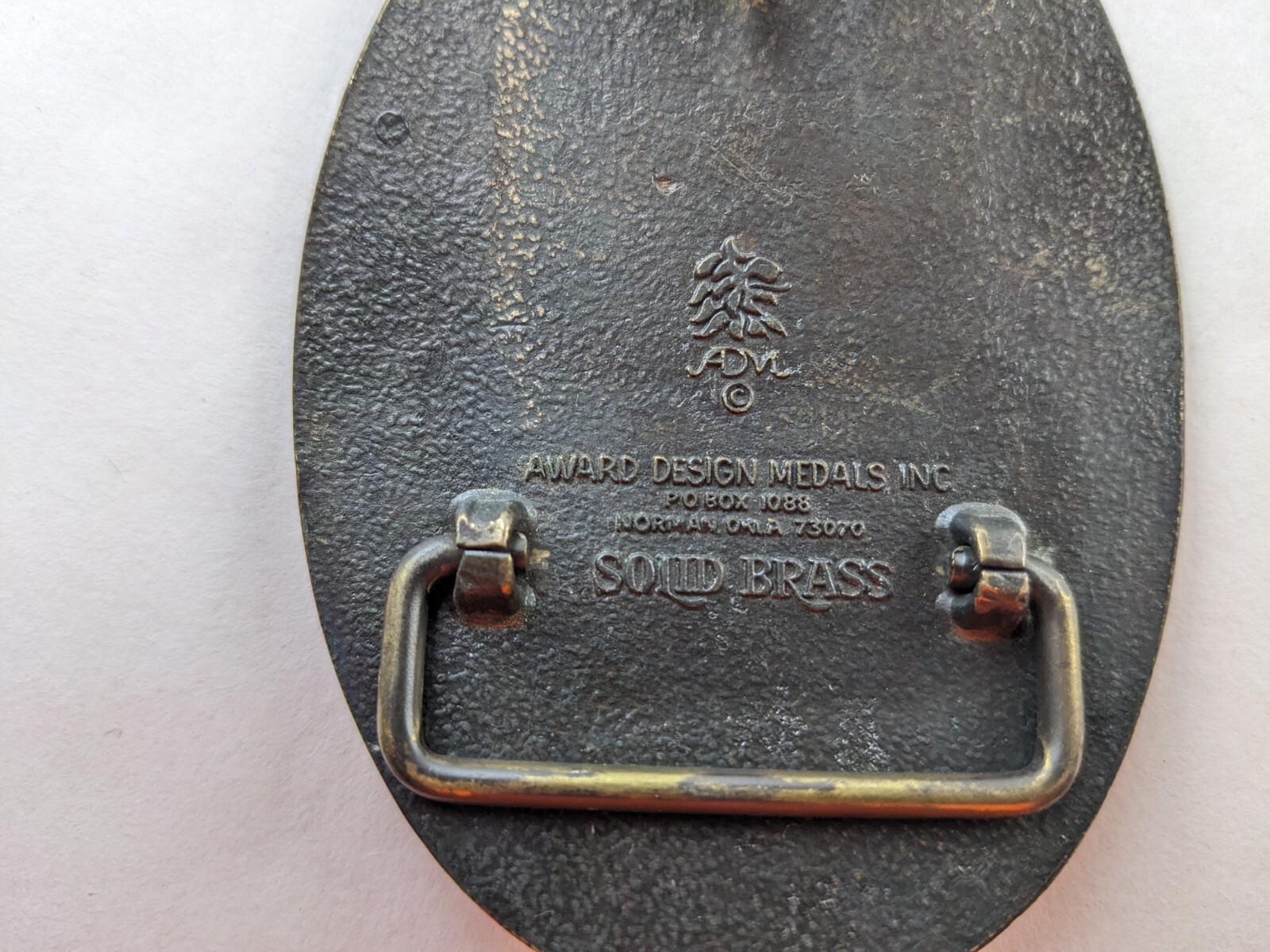 Vintage Madden Portable Buildings Solid Brass Belt Buckle Handmade Classic