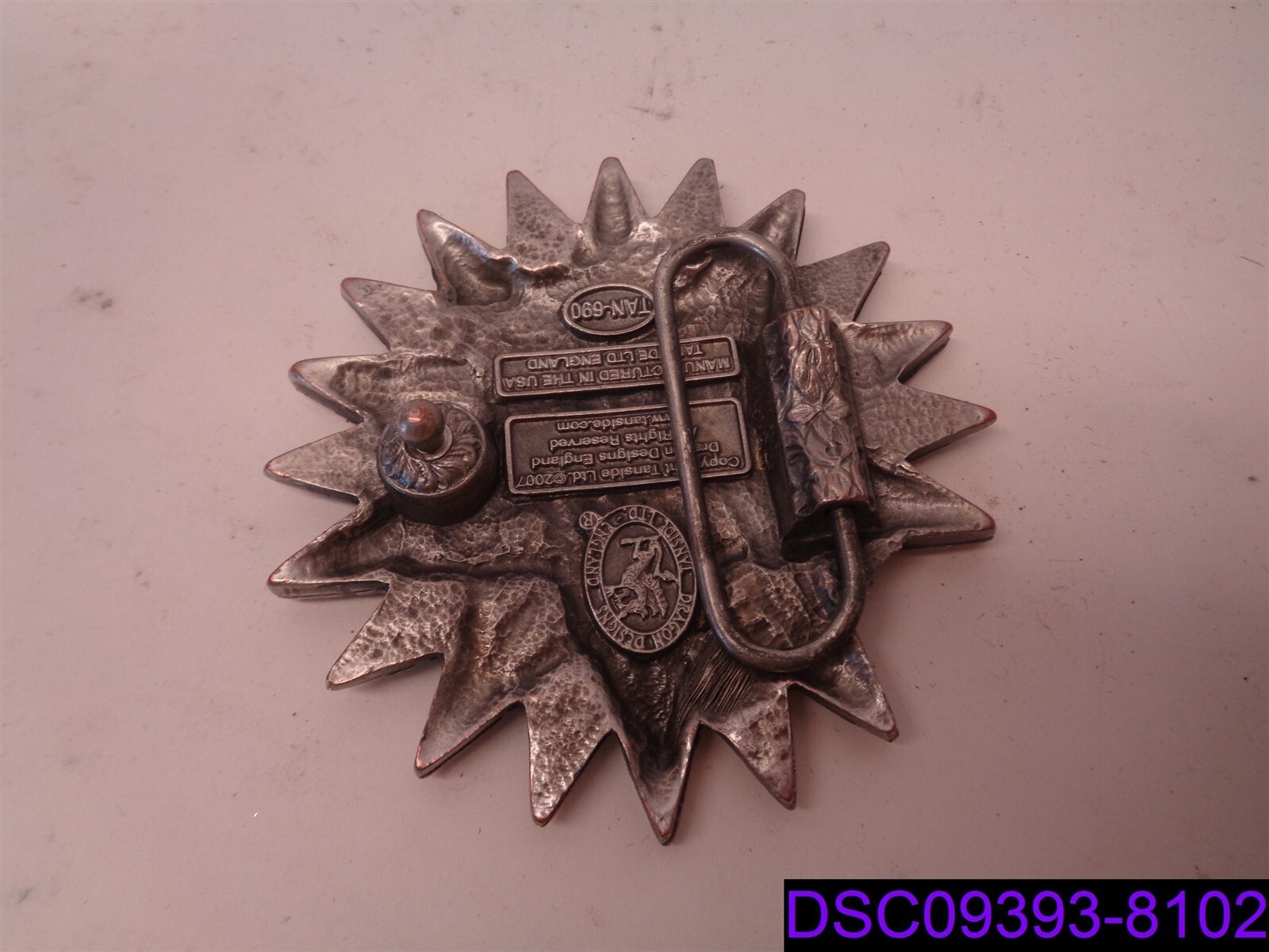 Dragon Designs TanSide Belt Buckle Star TAN-690