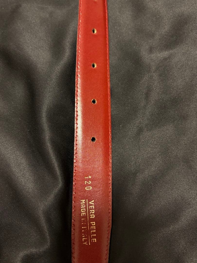 GUCCI Pre-Owned Old Gold Buckle Leather Belt