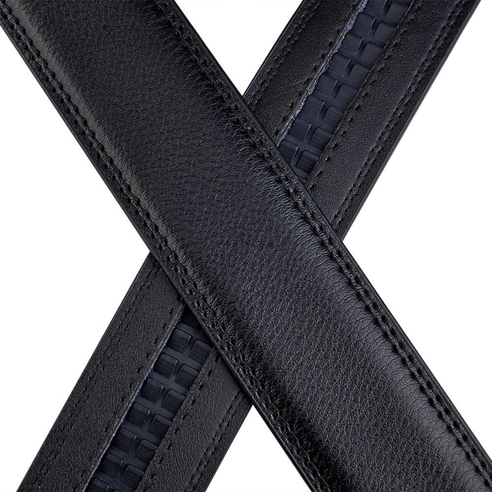 SIAELT Ratchet Belt for Men, Genuine Leather 36&Prime;~40&Prime; Waist Adjustable, Ba1