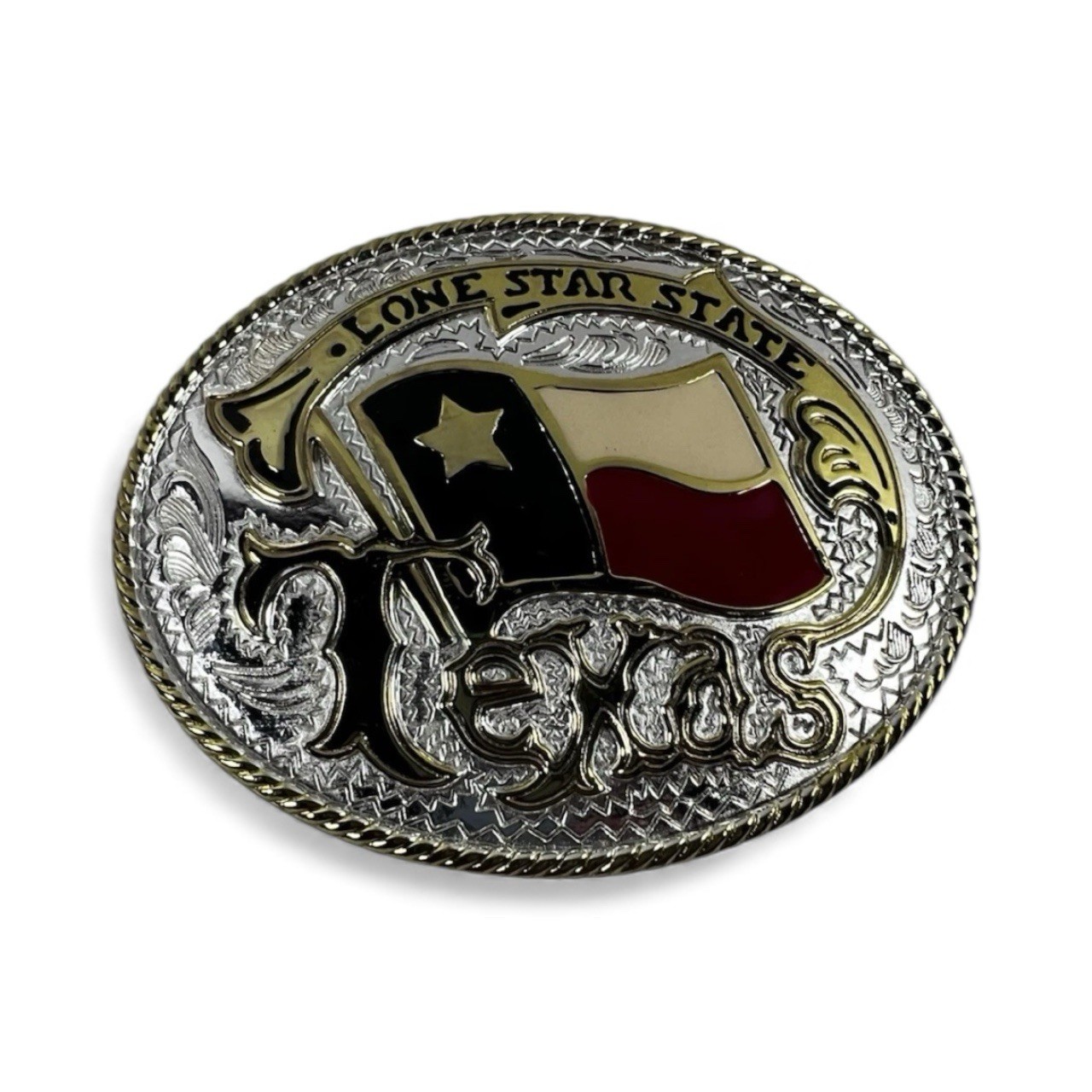 Men’s Texas Flag western belt buckle