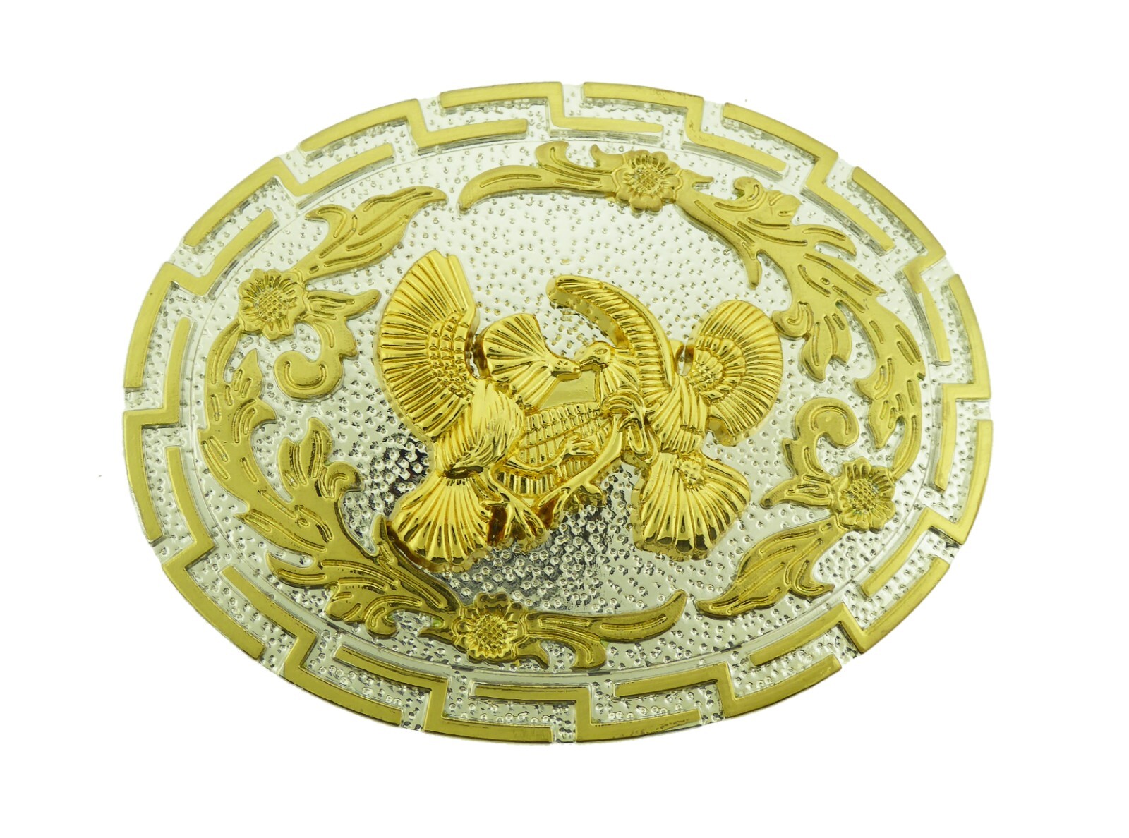 Roosters Western Cowboy Rodeo Belt Buckle Men Women Gold Silver Metal Cowgirl