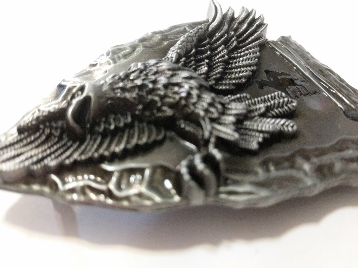 ✖ WESTERN Steer ARROW HEAD Antique Silver color Cowboy Rodeo Style ✖ Belt Buckle