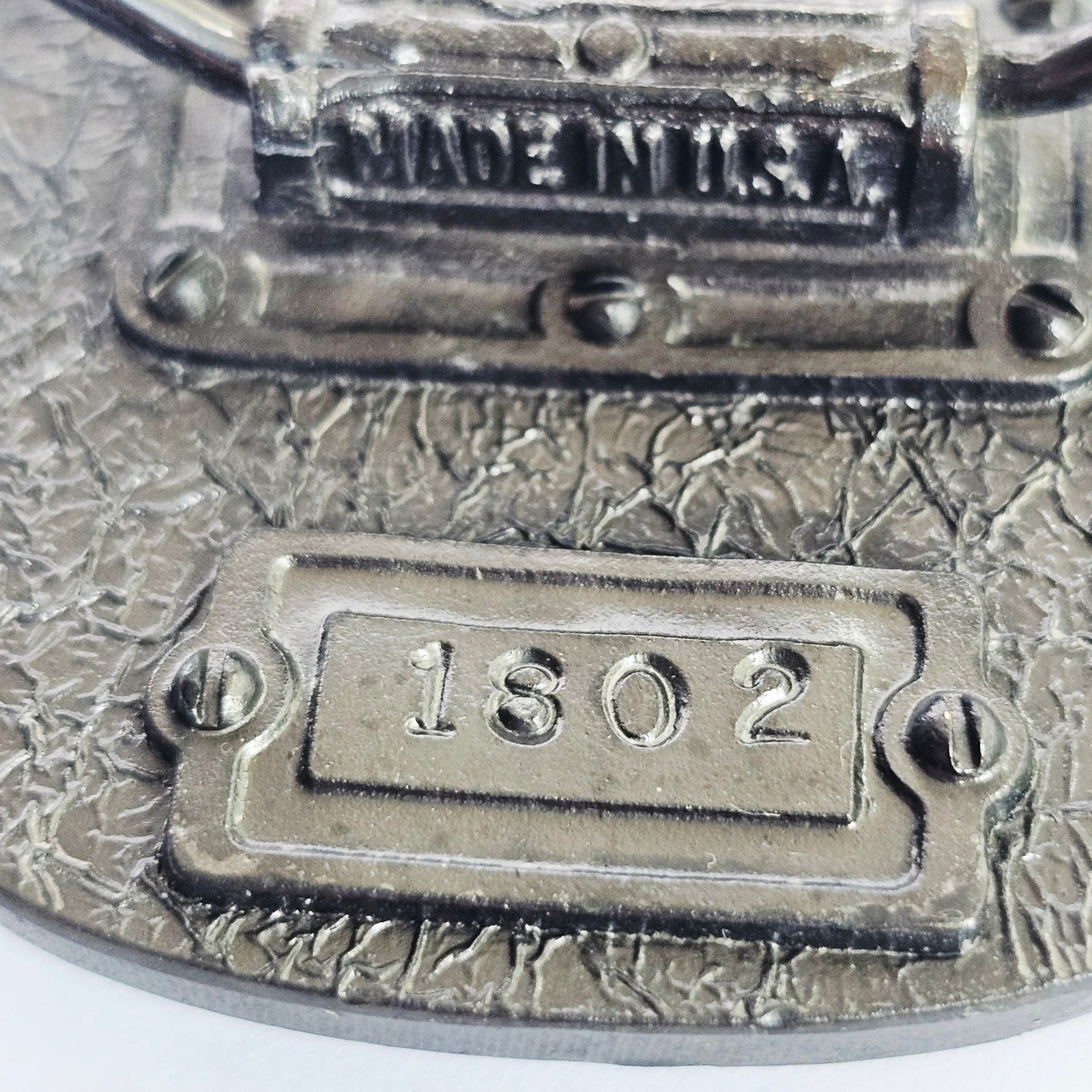 1986 The Great American Buckle Co Mason Belt Buckle Teal Enamel Masonic G USA