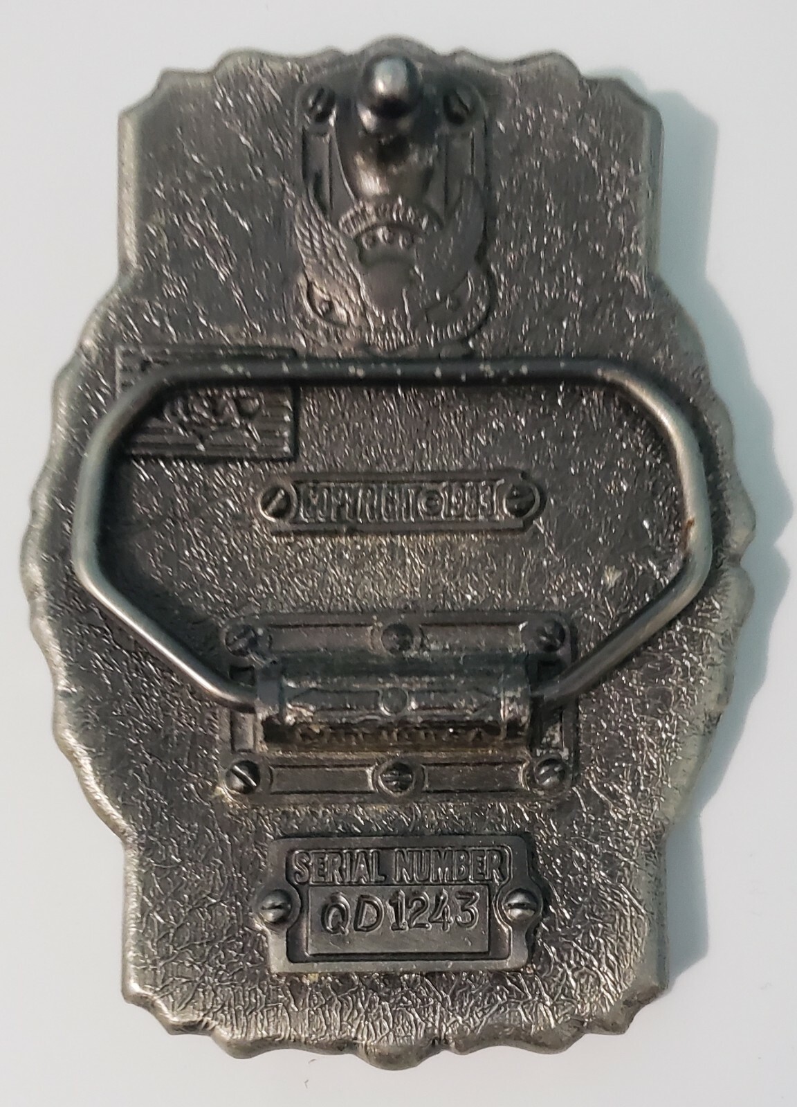 Vintage 1983 The Great American Buckle Co. Eagle Belt Buckle USA Made Numbered