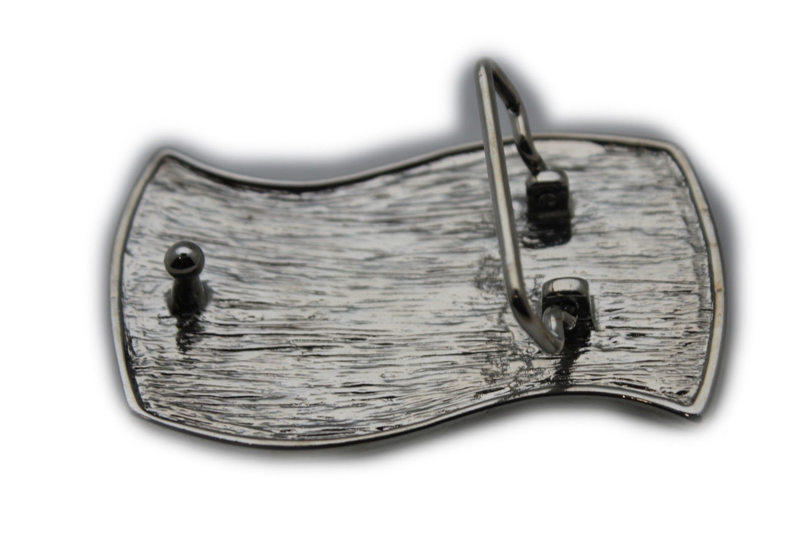 New Men Women Buckle Western Silver American USA Flag United States Casual Look