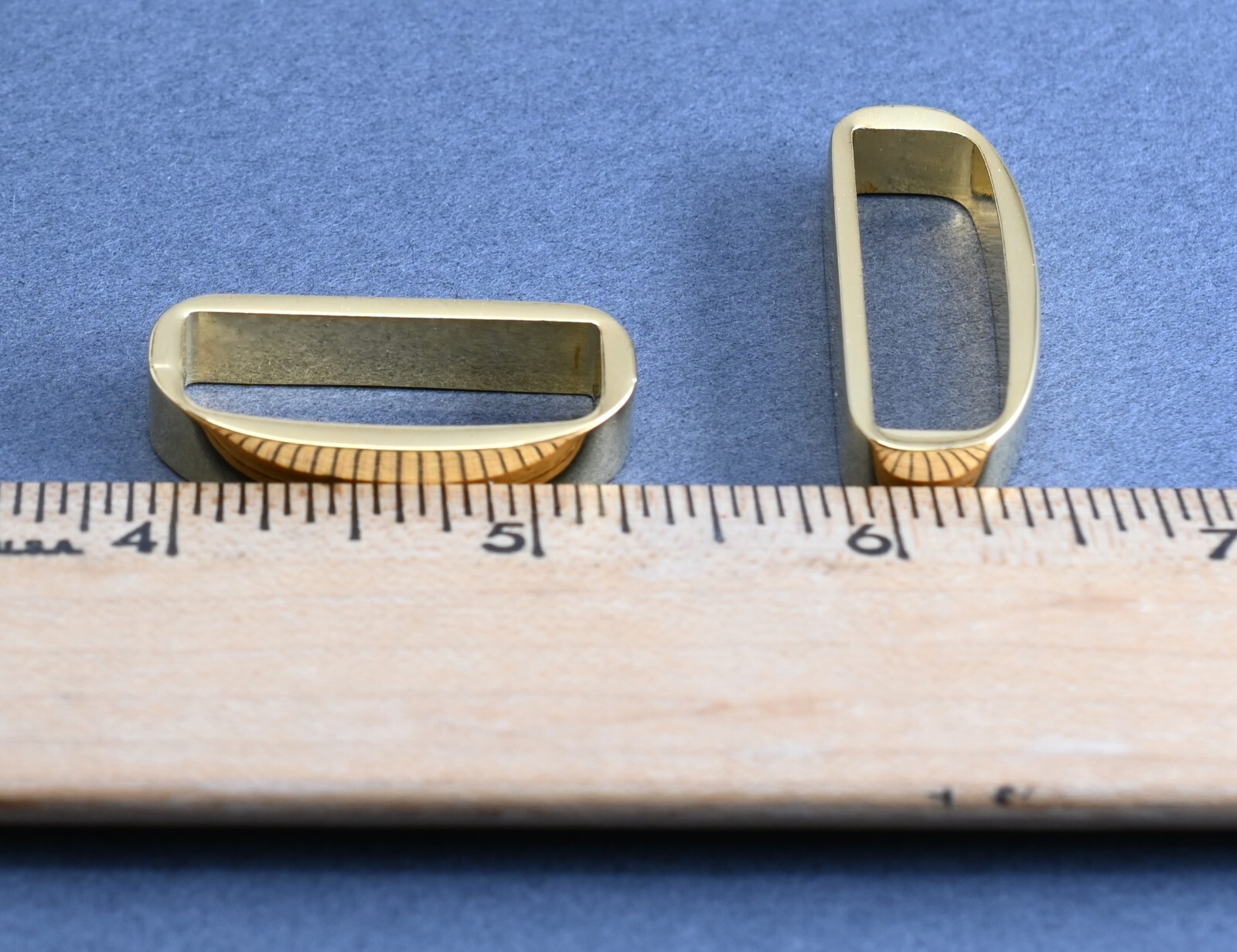 New man/woman 1 1/4&Prime; 30mm belt keeper(#028b) (2 pcs set) gold color USA