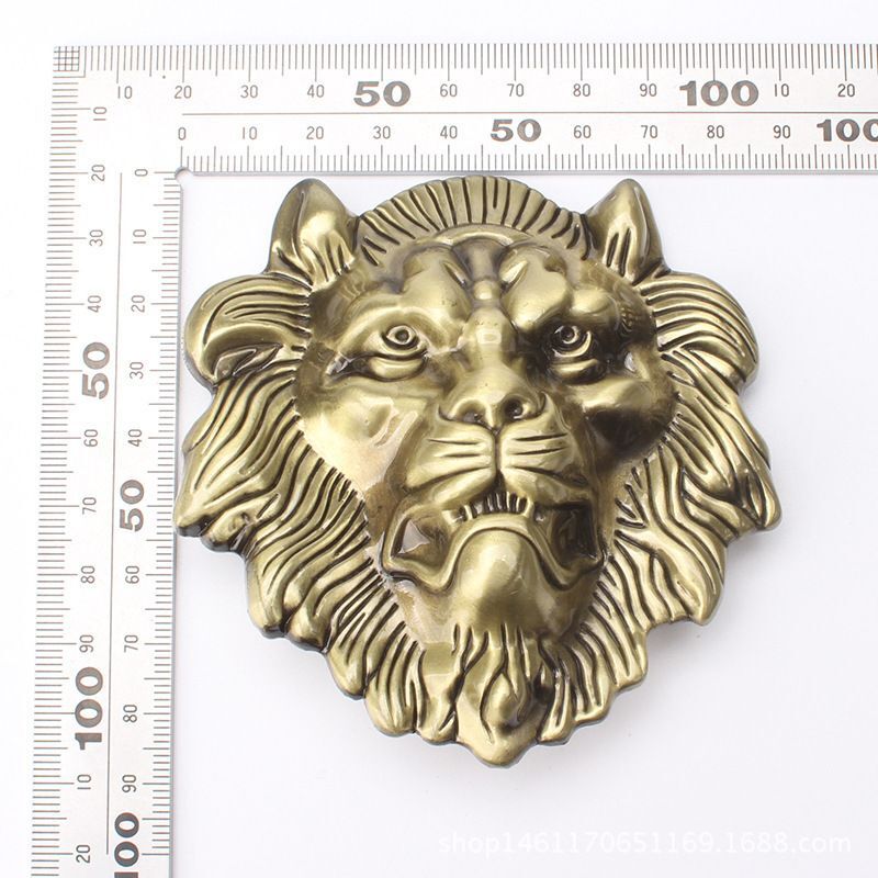 Lion Head Buckle-Handmade Belts Buckles DIY Component Waistband Accessorie 3.8CM