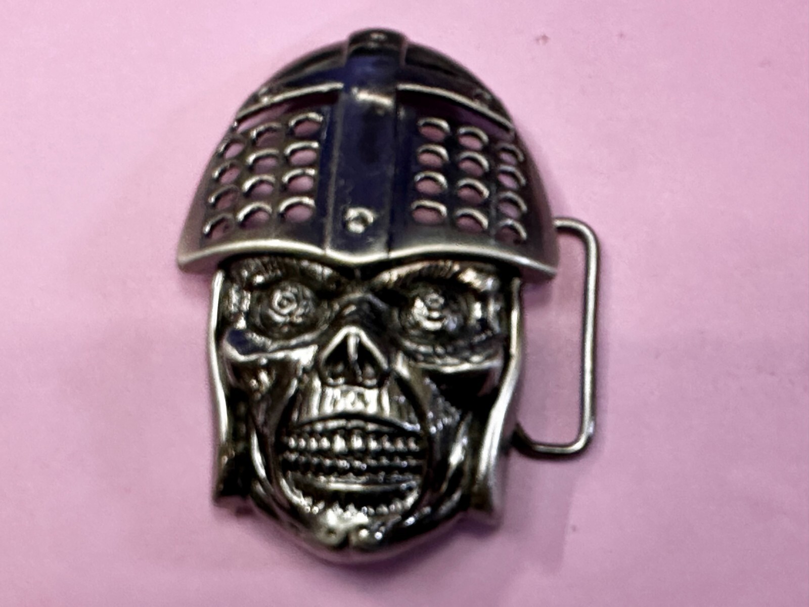 Knights Soldier Skull Helmet Medieval Armor Cutout Halloween Gothic Belt Buckle