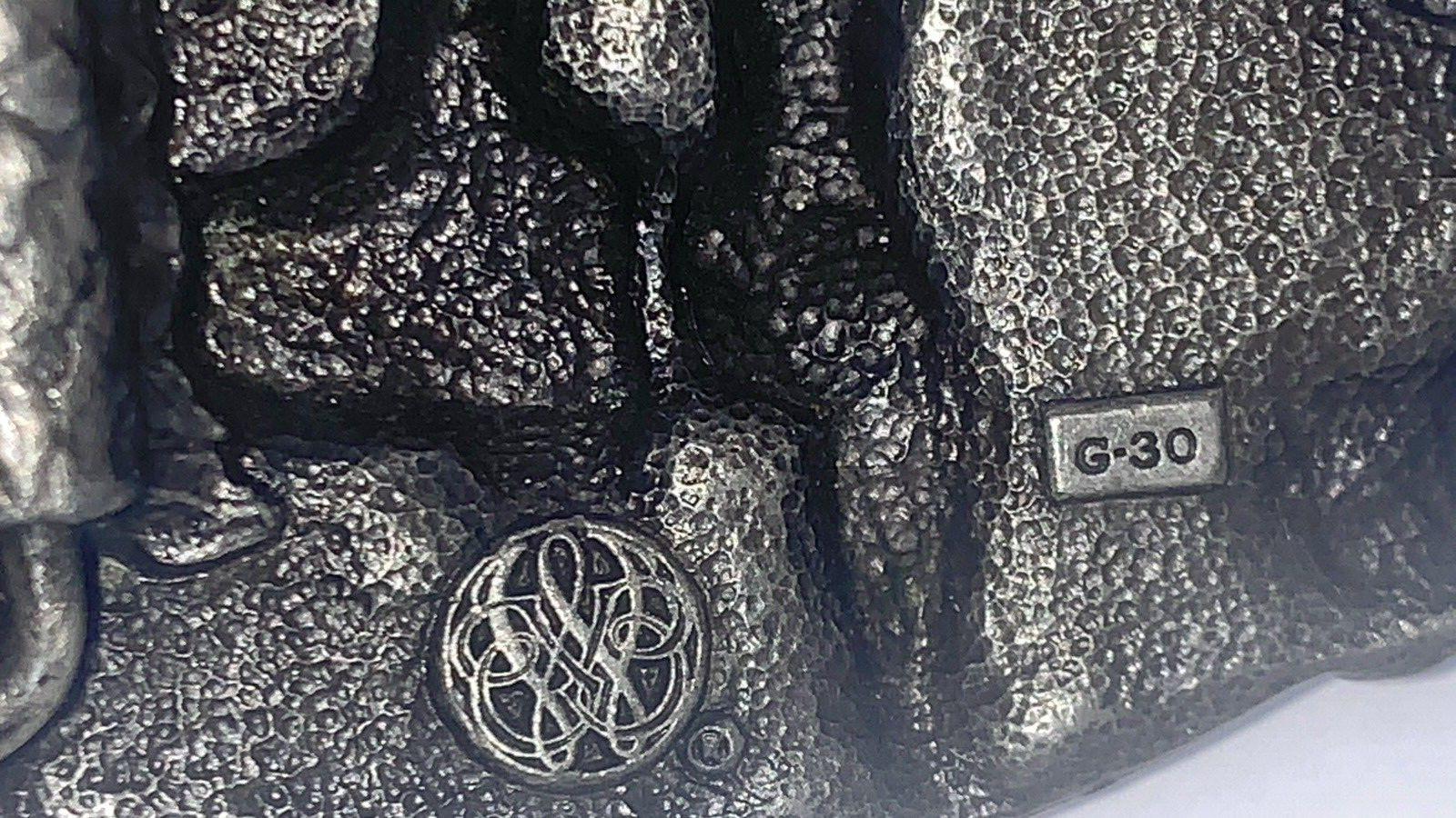 Pewter Belt Buckle Square Dance Couple Dancing Fiddle Banjo 1985 Siskiyou