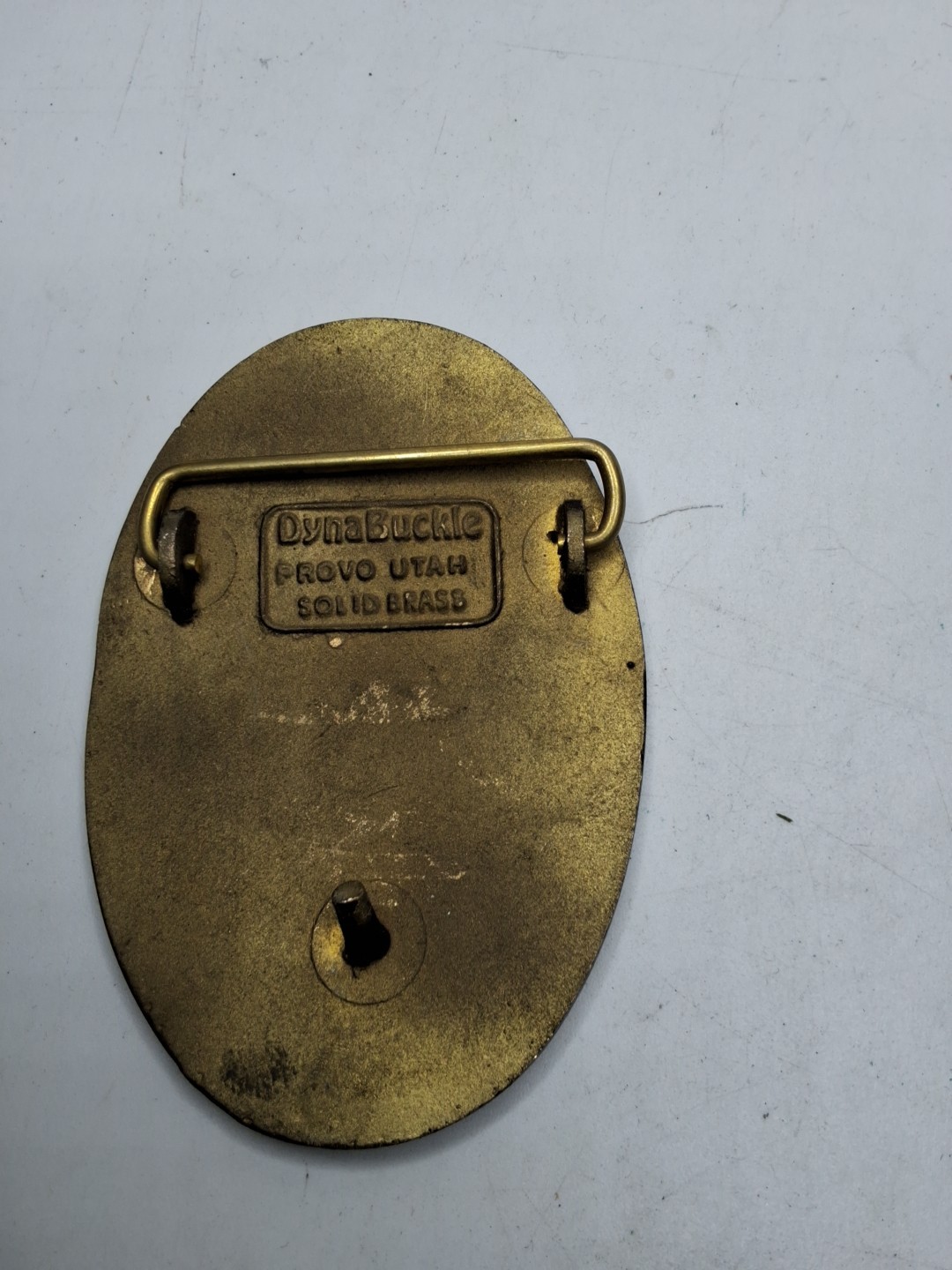 IPP Intermountain Power Project Solid Brass Belt Buckle, Dynabuckle Provo UT