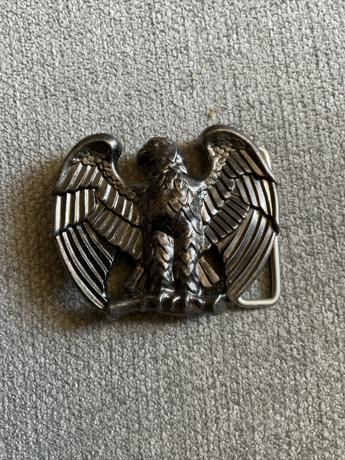 Perched Eagle Belt Buckle Vintage 1980s AVON Patriotic Western See Pics