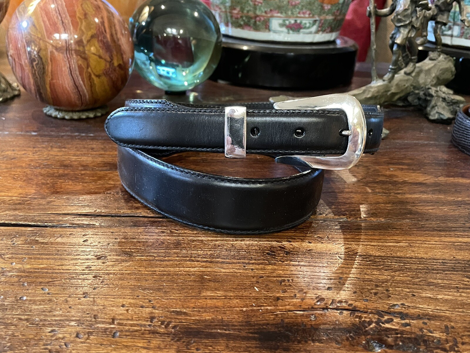 Douglas Magnus James Reid Dgn Sterling Silver Belt Buckle NuBelt 37-38”✅
