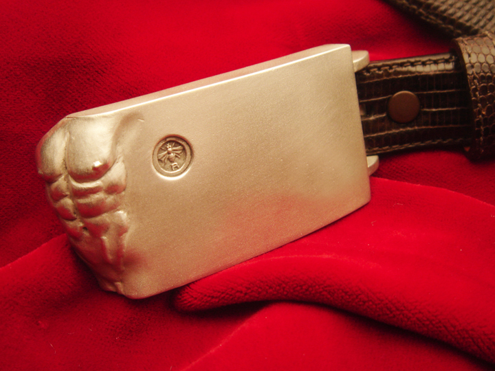 Belt Buckle SterlingSilver  » ADAM  » ( Belt not included ) ( Silver mate finish )