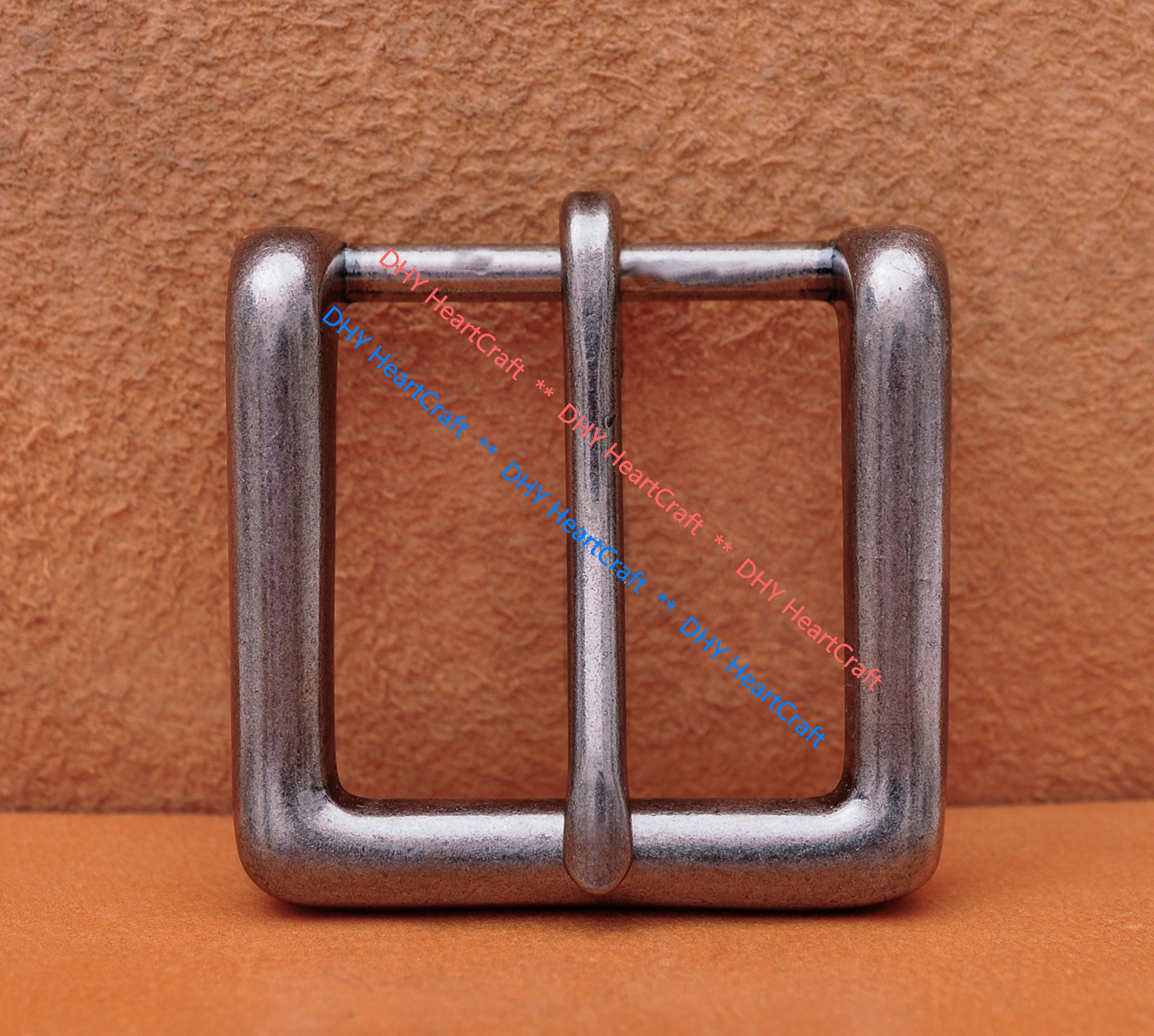 Quality Heavy Sturdy Antique Square Prong Single Pin Buckle For 43mm Belt strap