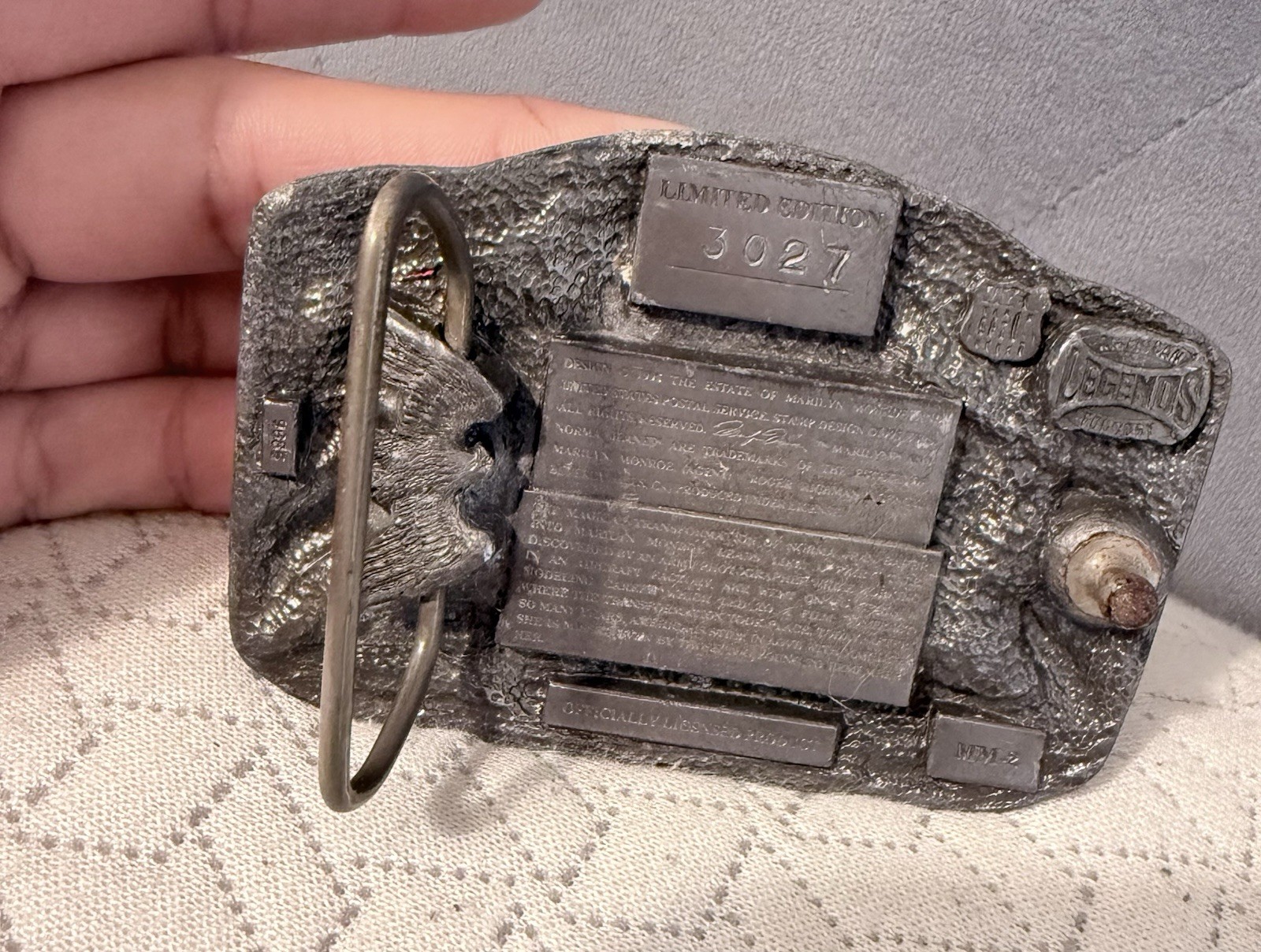 American Legends Foundry Marilyn Monroe Limited Edition Hollywood Silver Belt B…