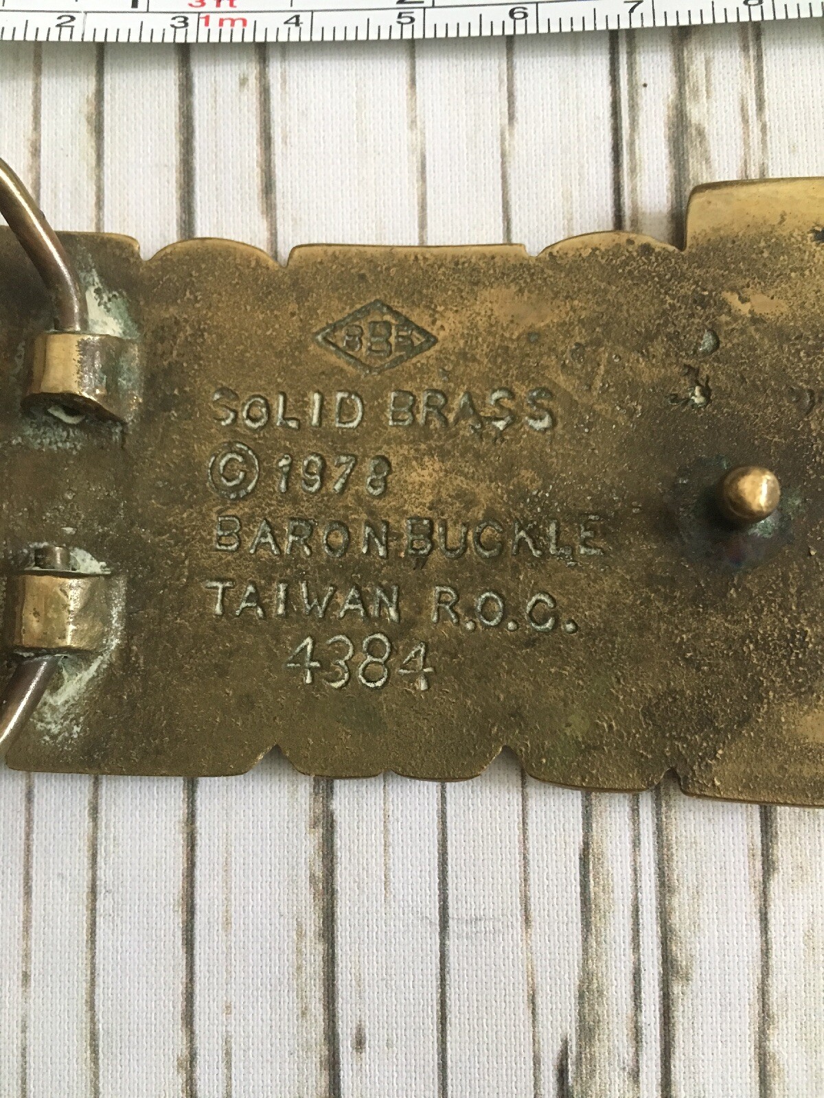 Vintage Solid Brass “Howard” Name Belt Buckle Pants 1978 Baronbuckle Stamped