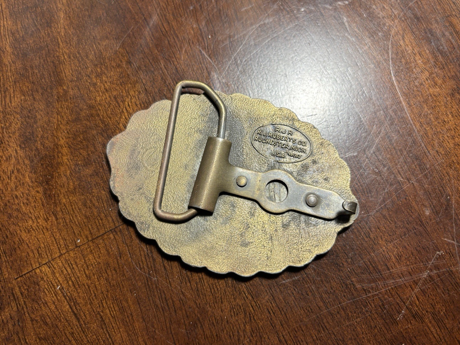 1976 Chevrolet Bicentennial Belt Buckle Chevy Eagle Logo R Roberts USA RARE GMAD