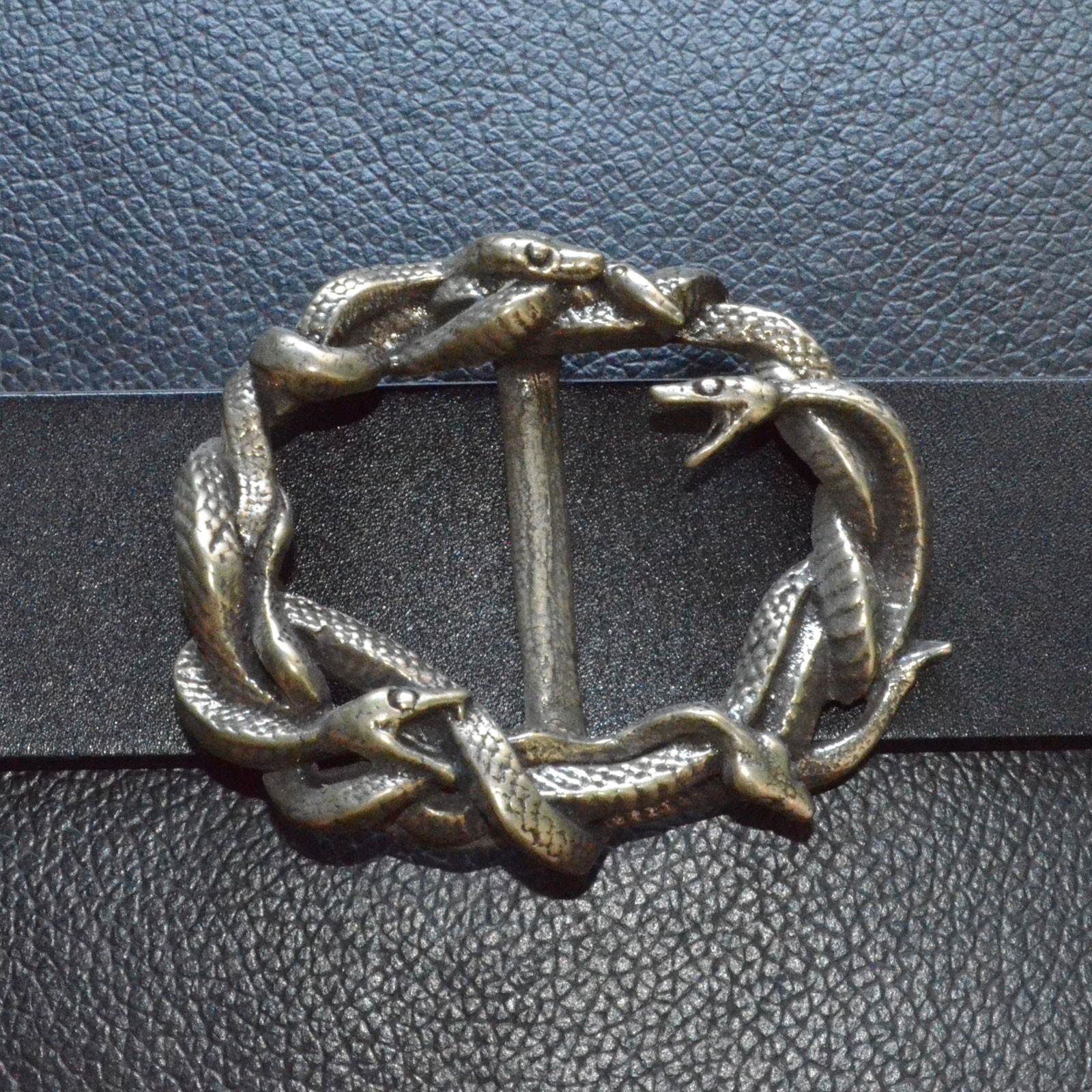Lost Wax Casting Solid Brass Copper Snake Belt Buckle, For Width 35mm belt