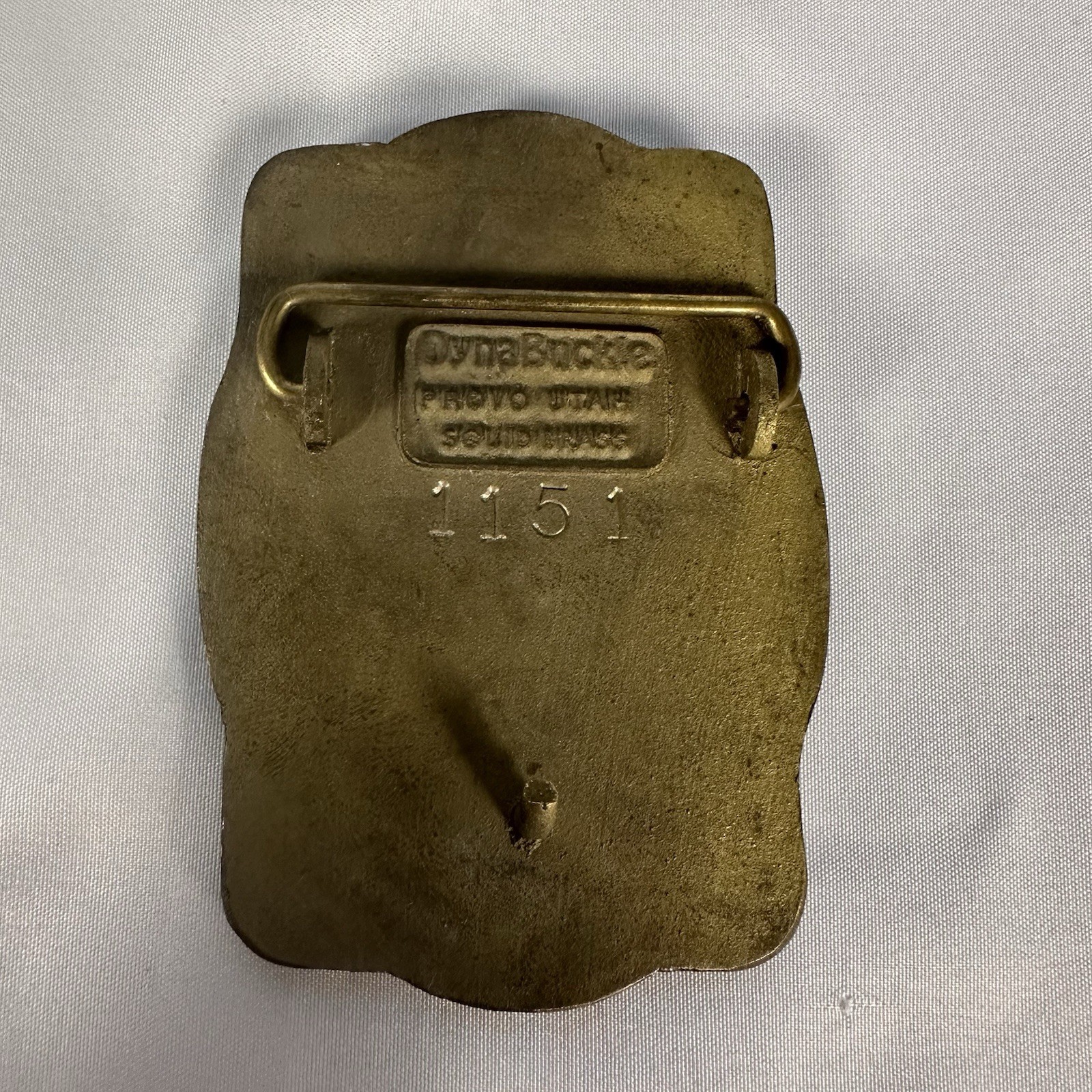 Vintage Dynabuckle Blaw Knox Paver Brass Belt Buckle Industrial USA Made #1151
