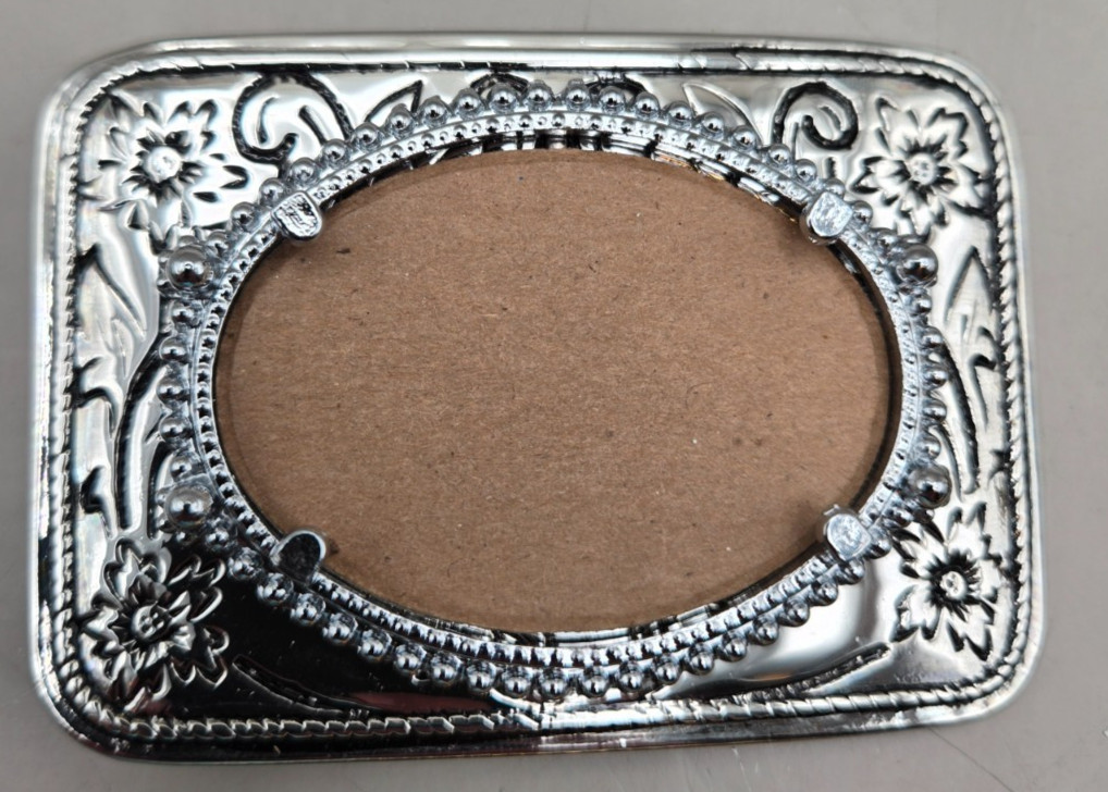 FOUR BELT BUCKLES Gem Stone Oval Mount Made in USA
