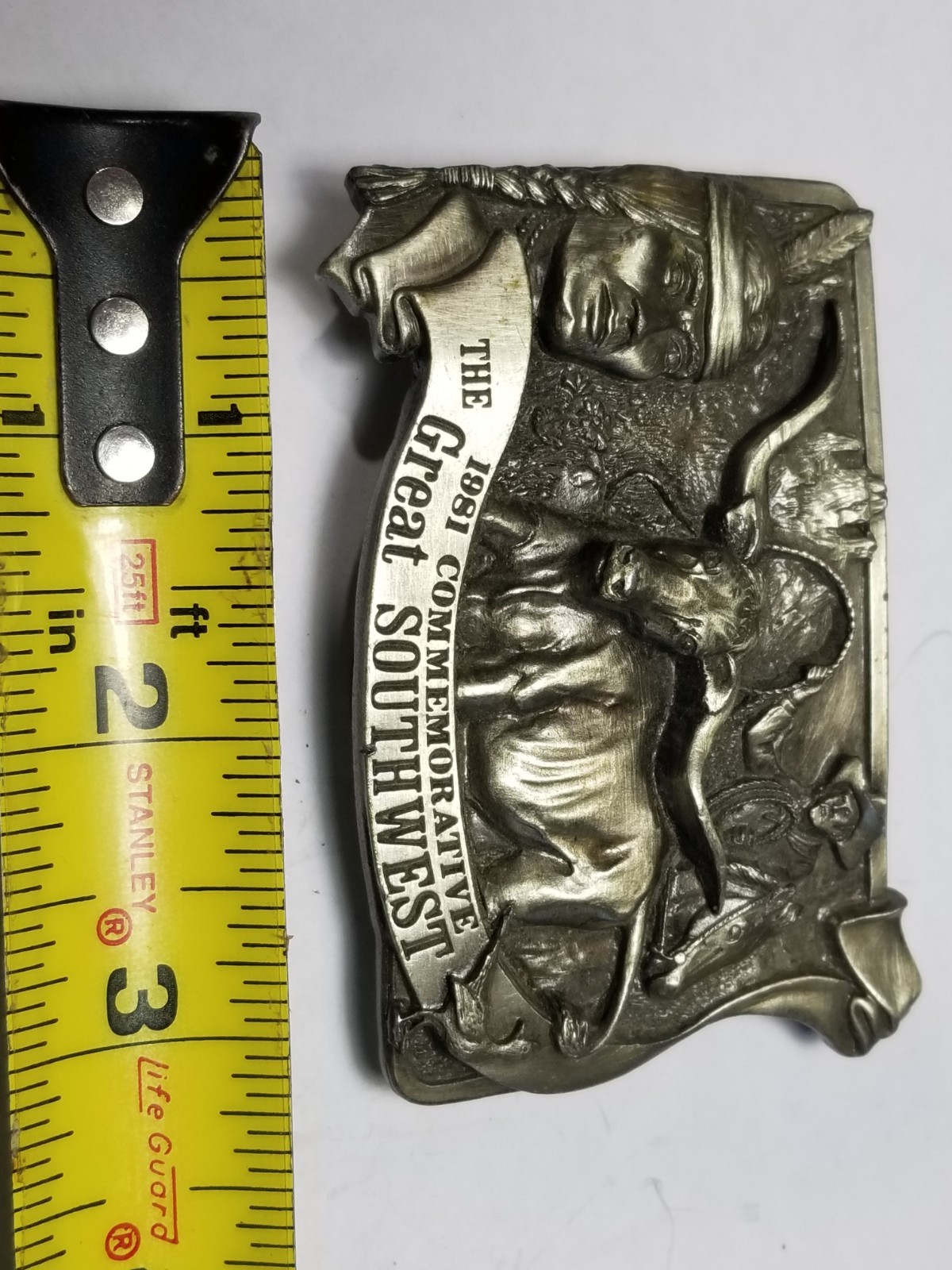 Texas style ,BELT BUCKLE BRASS, by Arroyo-USA GREAT CHRISTMAS GIFT IDEA