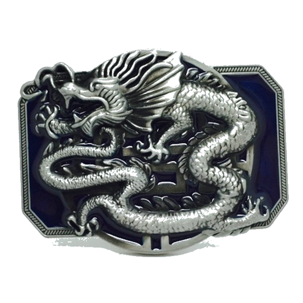 Oriental Dragon Belt Buckle Western Cowboy Motorcyclist (DRGN-02-B)