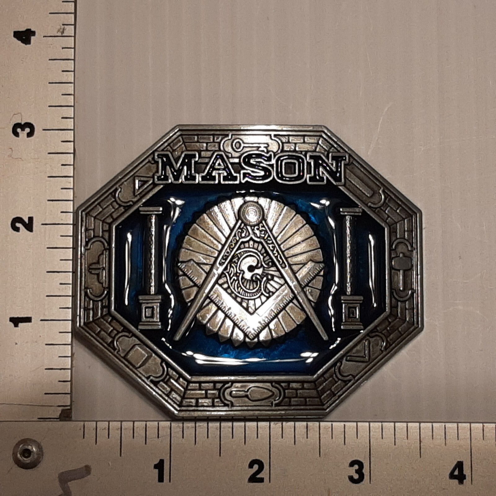 MASON MASONIC Metal Belt Buckle