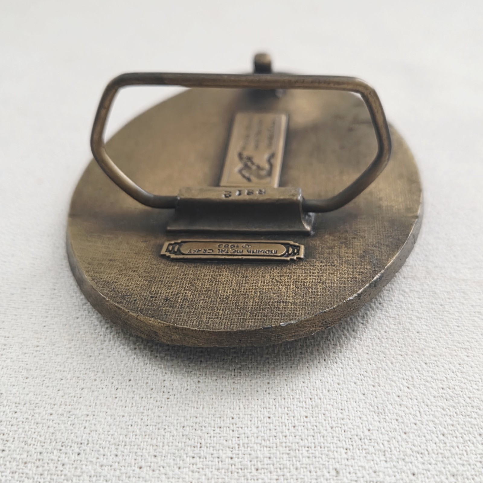 Belt Buckle – Pacific Brass and Buckle Indiana Metal Craft 1983 Las Vegas Slots