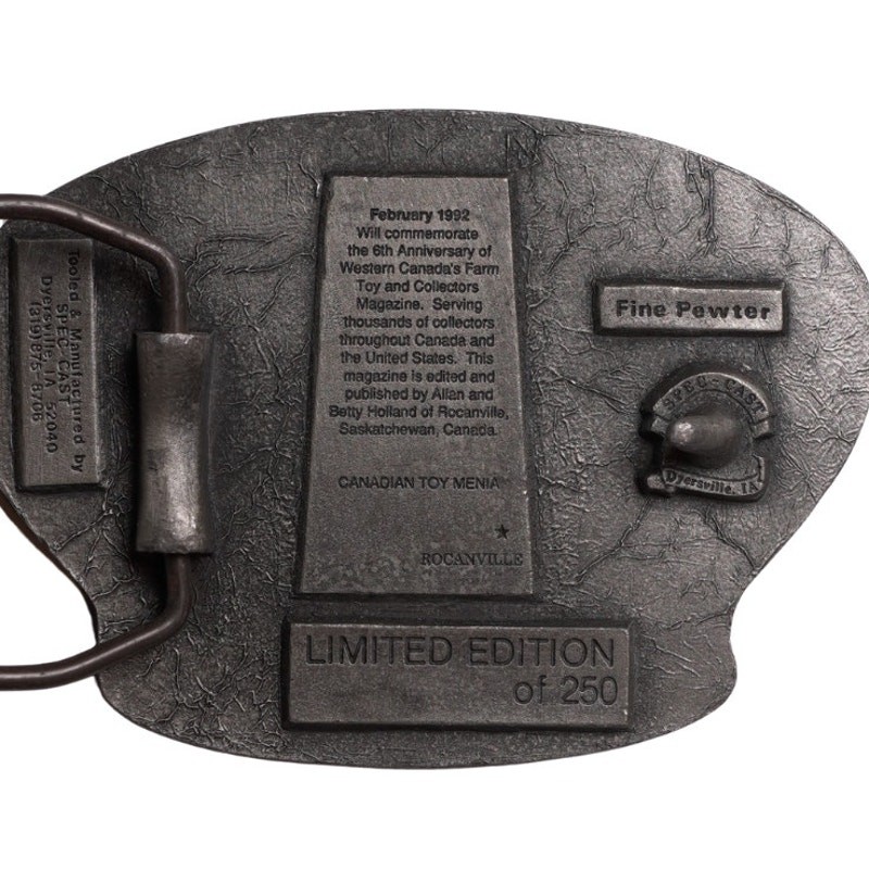 VTG 1986-1992 C.T.M. 6th Anniversary Pewter Belt Buckle Limited Edition 01/250