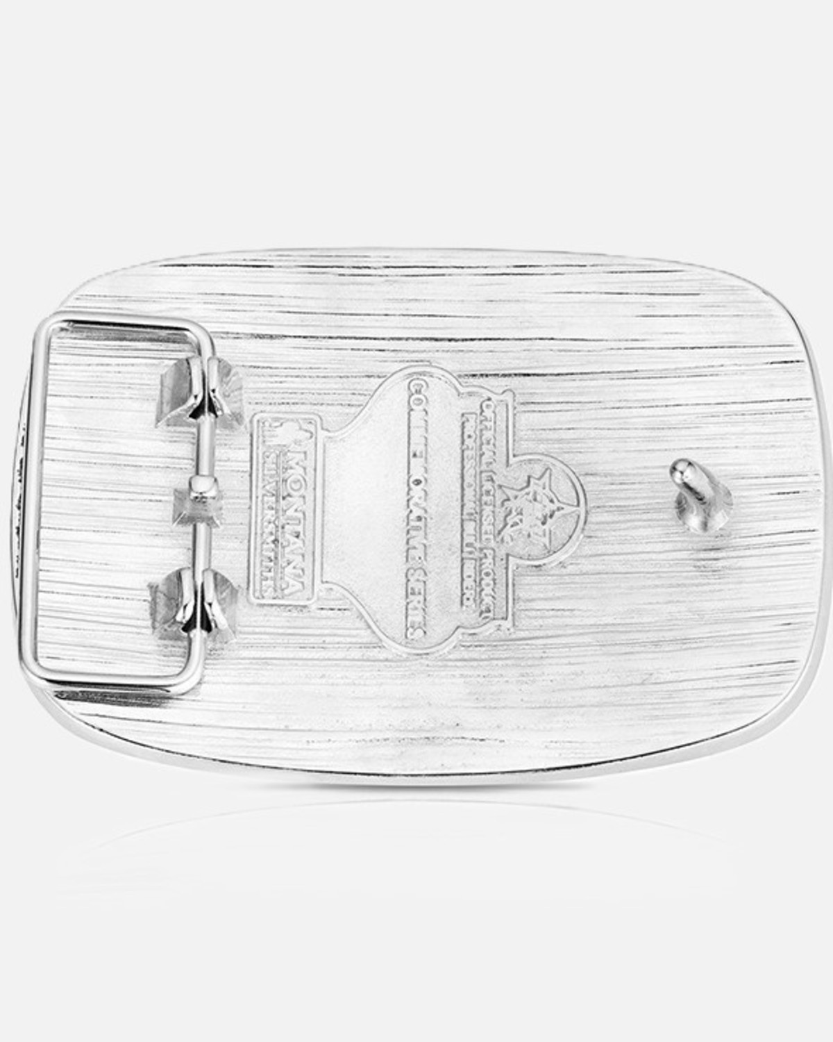 Montana Silversmiths America Loves Bull Riding PBR Buckle Silver