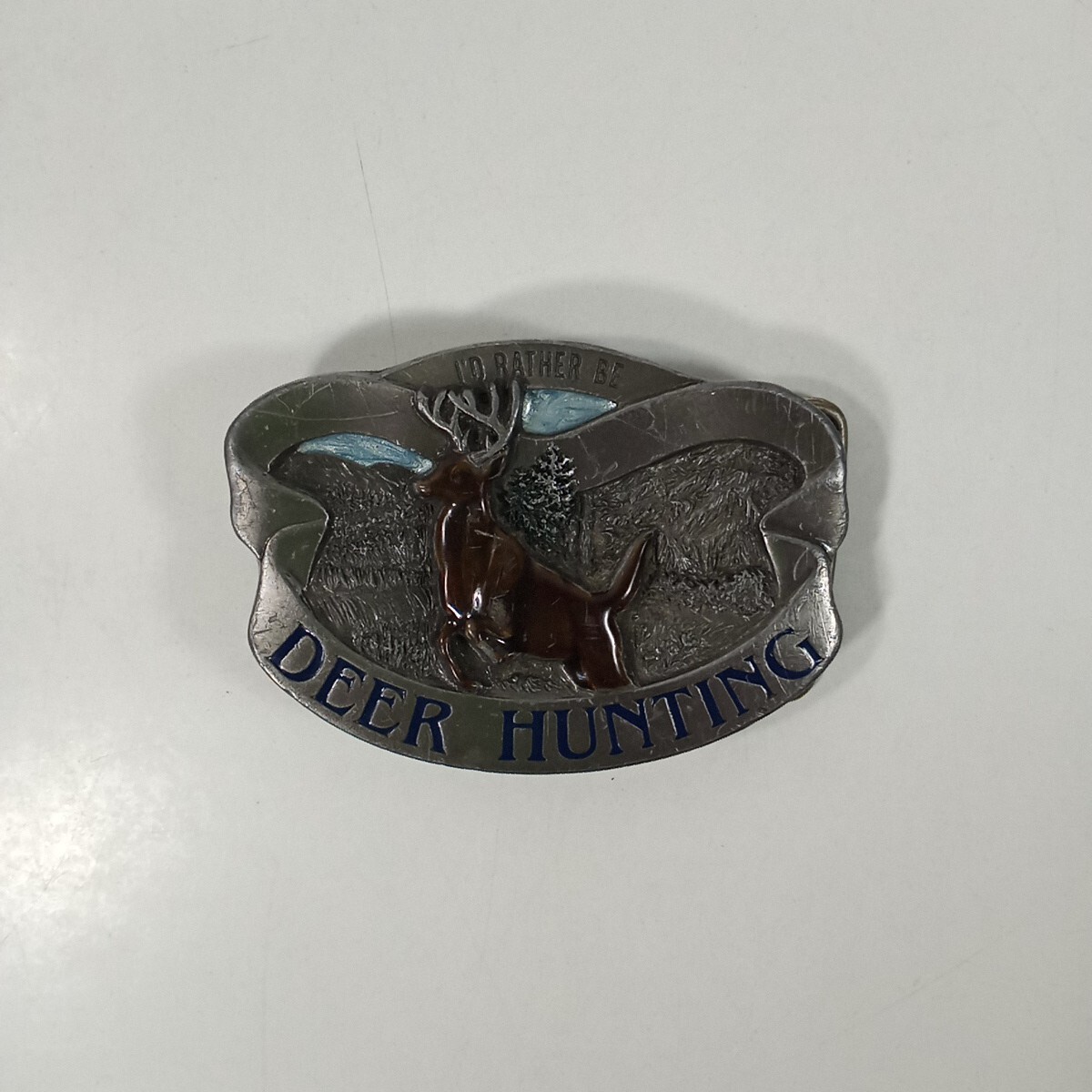 Deer Hunting Belt Buckle Master Piece Collection BA-137 Made In USA