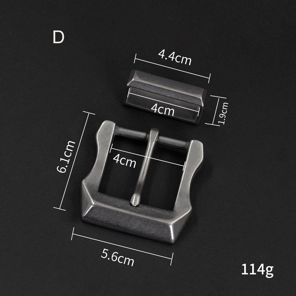 Vintage Steel Belt Buckle Retro Square Frame Hardware Clothing DIY Accessory