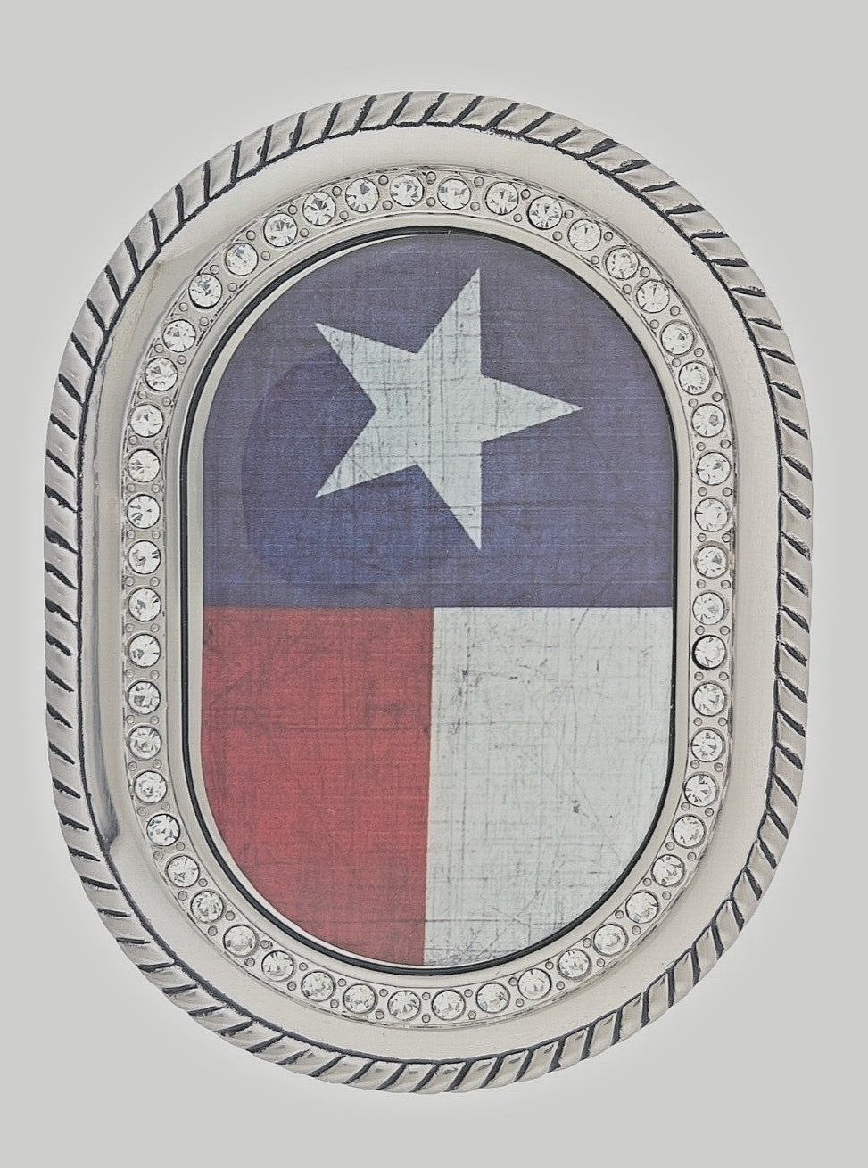 State of Texas USA Flag Belt Buckle Western Rodeo Men Iced Style Silver Cowboy