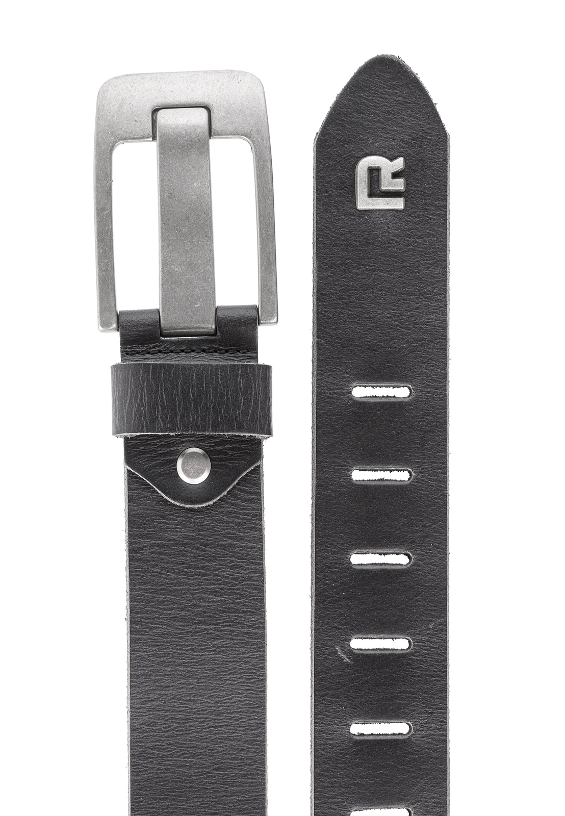 Redbridge men&rsquo;s belt leather belt 100% real leather premium belt black -1 Mod2