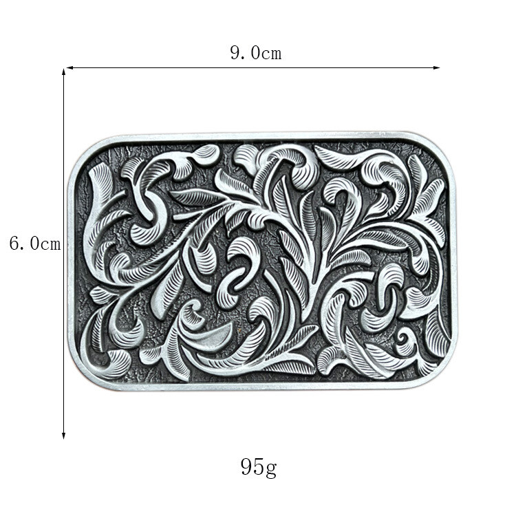 Patterned belt buckle for men&rsquo;s Western cowboy motorcycle riding