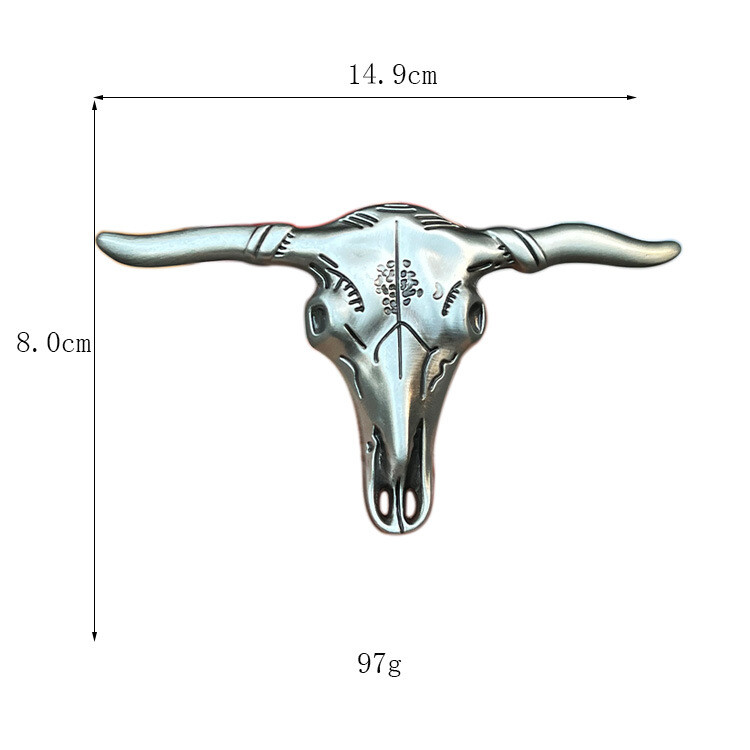 Zinc alloy belt buckle Texas cow head belt buckle Western denim