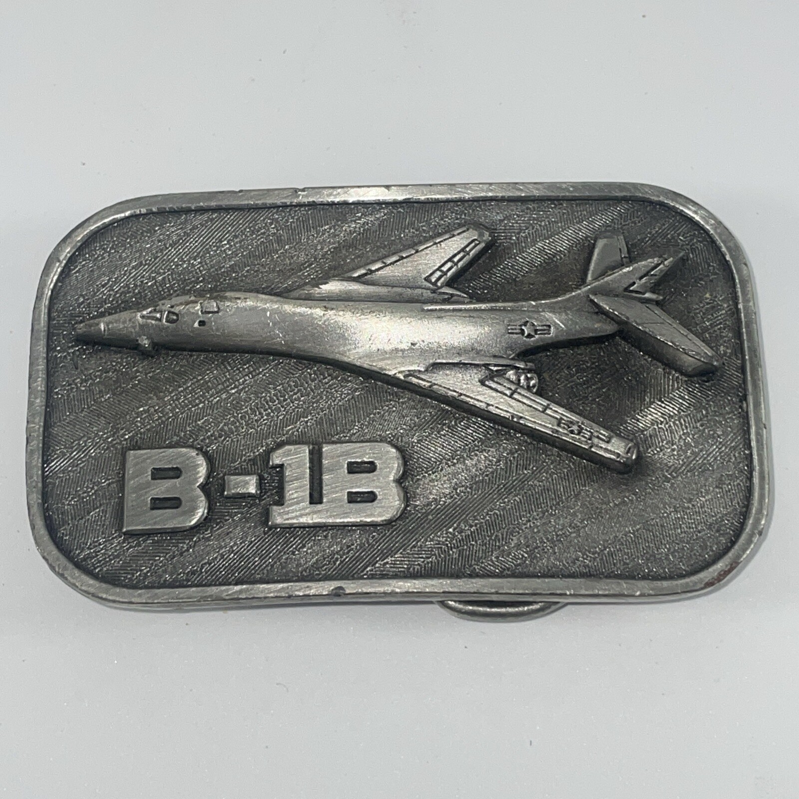 Rockwell Military B-1B Air Force Aircraft Belt Buckle 1983 Collector Series