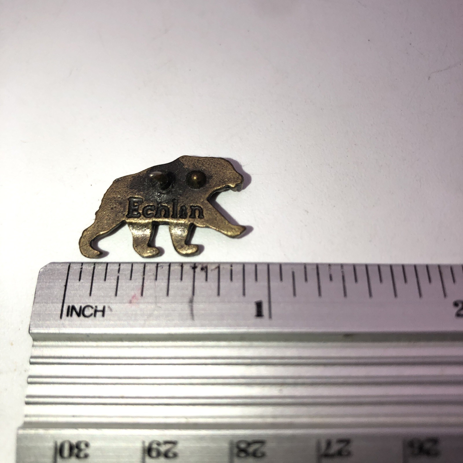 Vintage NAPA Echlin Grizzly Bear Belt Buckle & Lapel Pin Lot – Made in U.S.A.