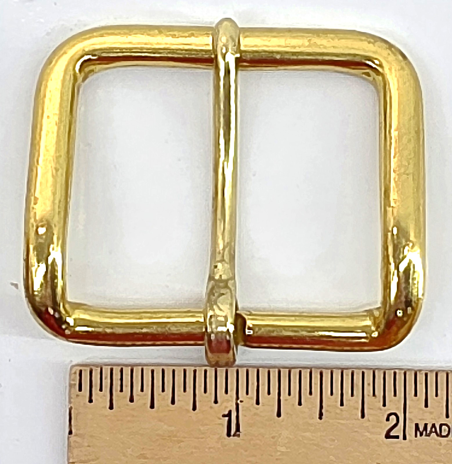 Lot of 6 Round Edge Square Single Prong Replacement Belt Buckle fits 1-3/4&Prime;