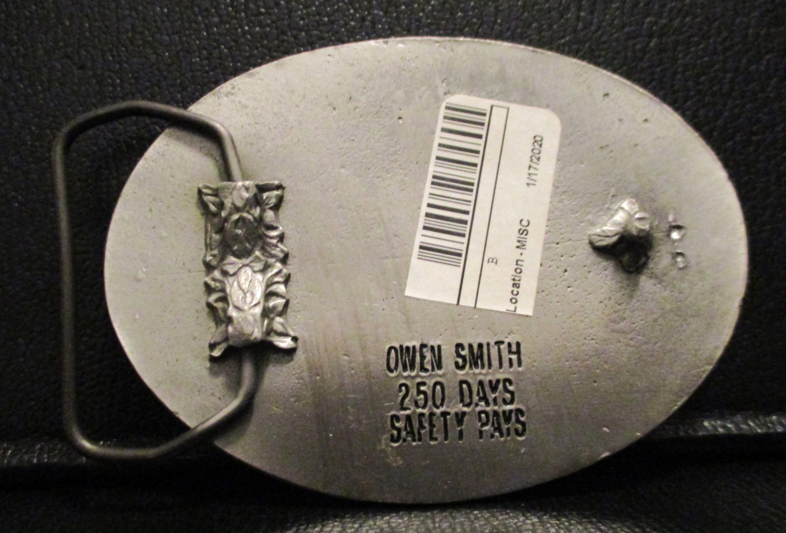Tesco Corporation Drilling Technology Oil Well Safety Award Smith Belt Buckle TX