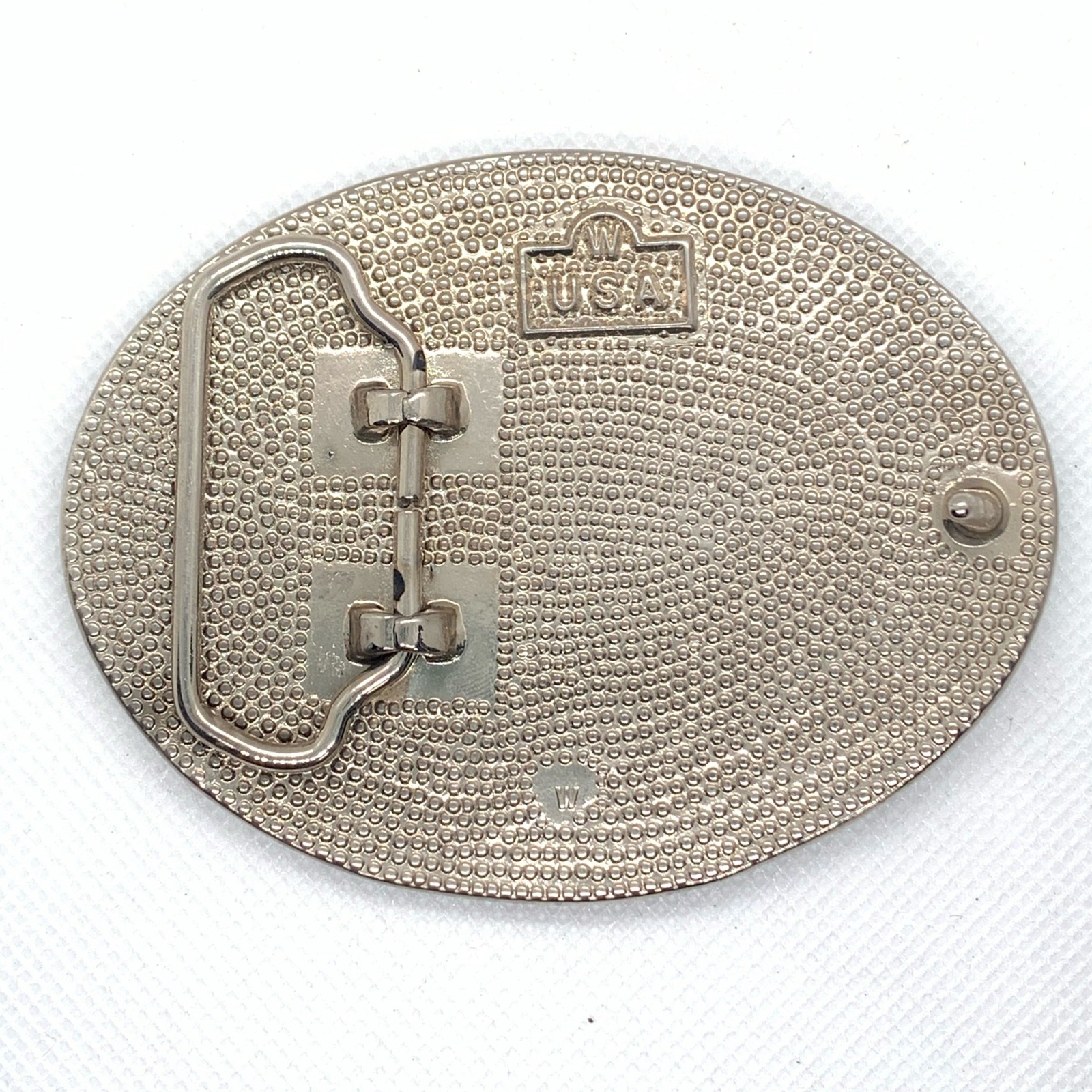 Yellow & Silver Western Style Belt Buckle