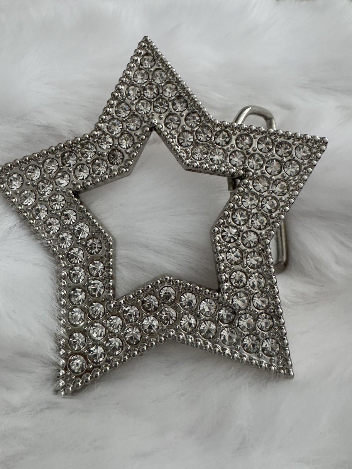 New Men’s Star Studded Rhinestone Belt Buckle New