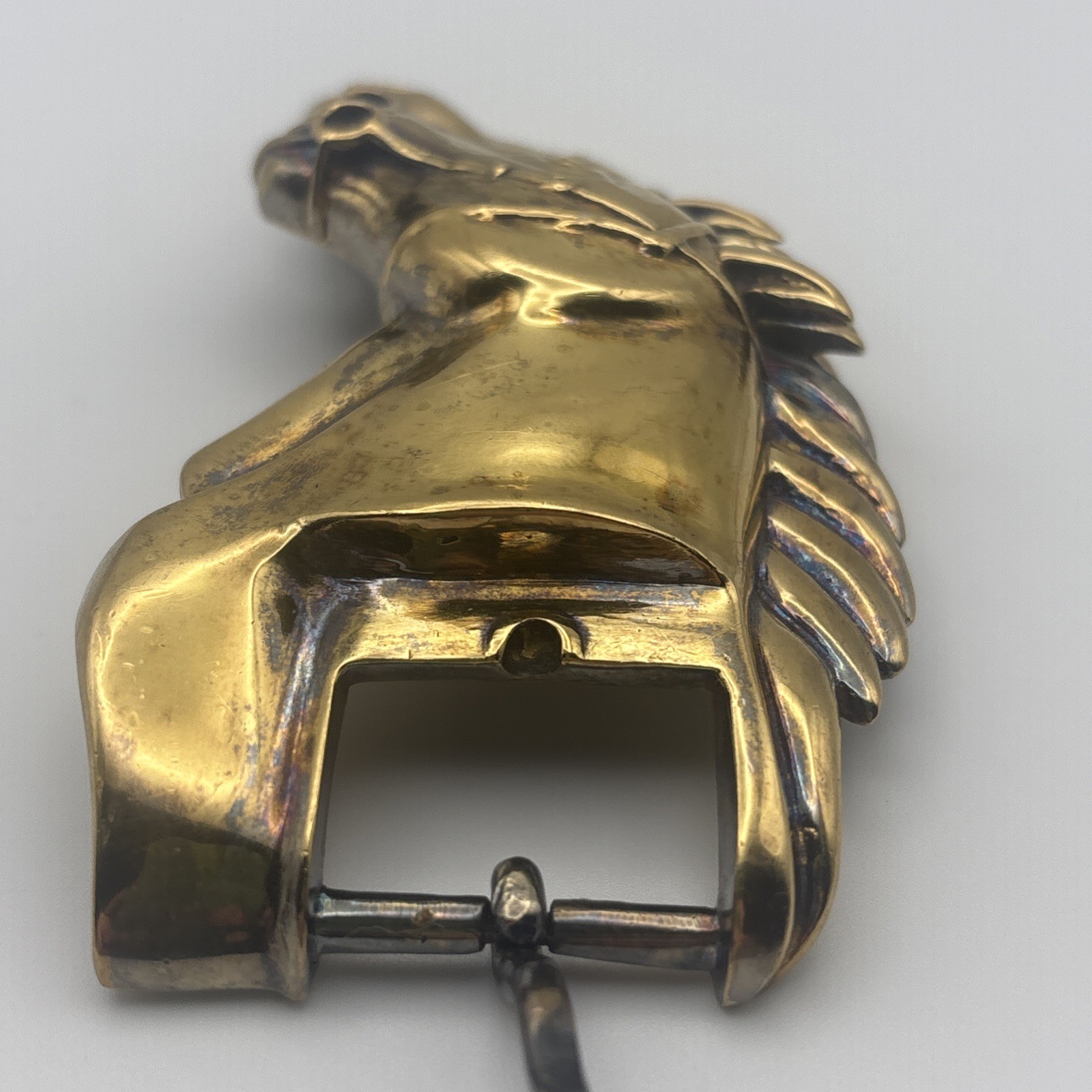 Barry Kieselstein-Cord Gold plated Sterling Silver Stallion Horse Head Buckle