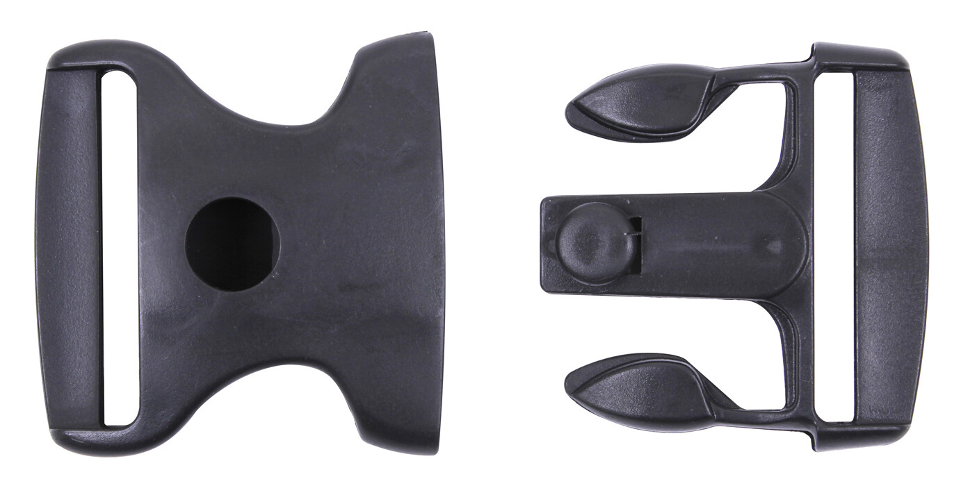 2&Prime; Wide Black Triple Retention Replacement Buckle For Tactical Duty Gear Belts