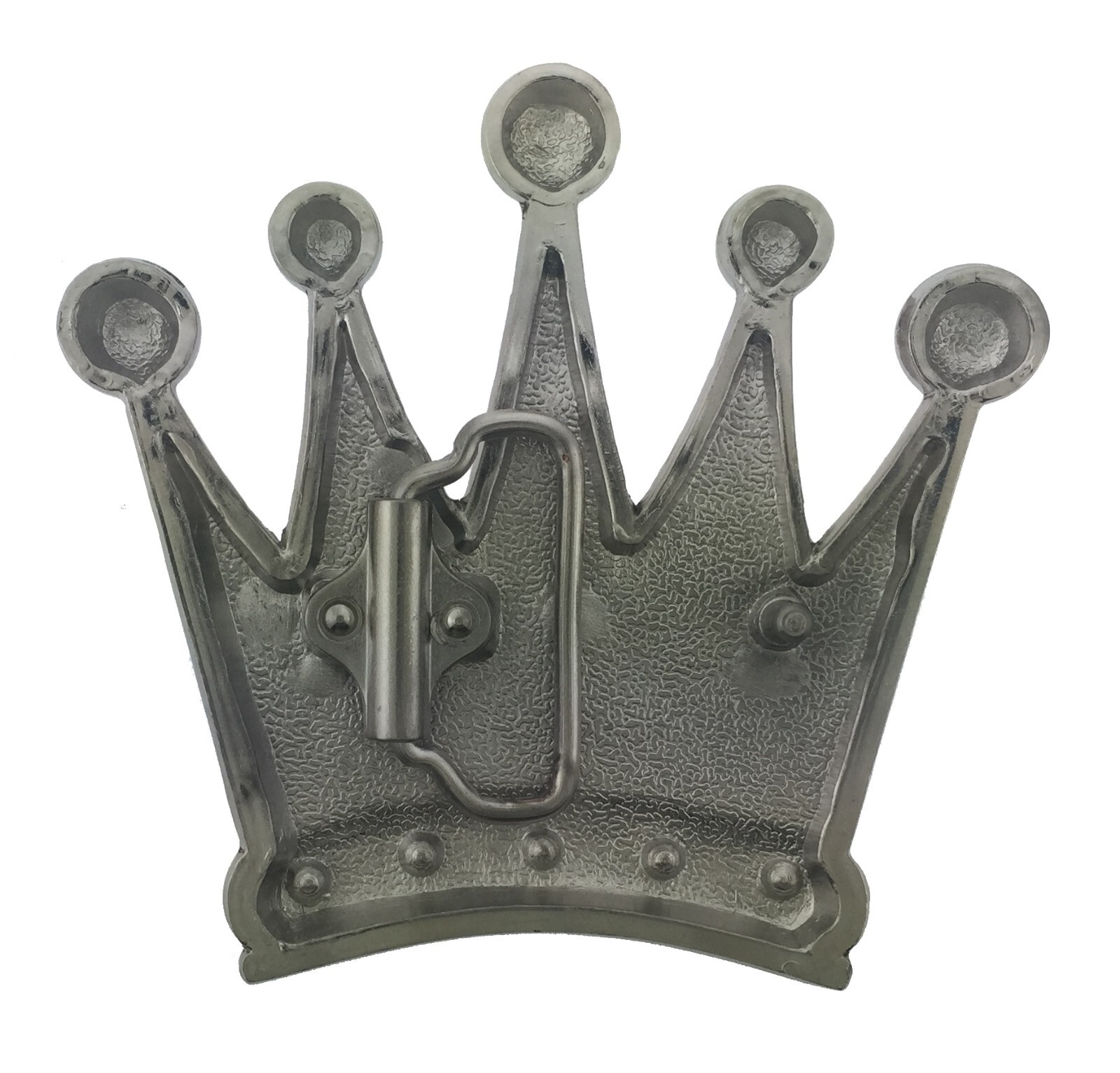 Royal Crown Belt Buckle New Men Women Silver Metal Western choppers Rhinestones